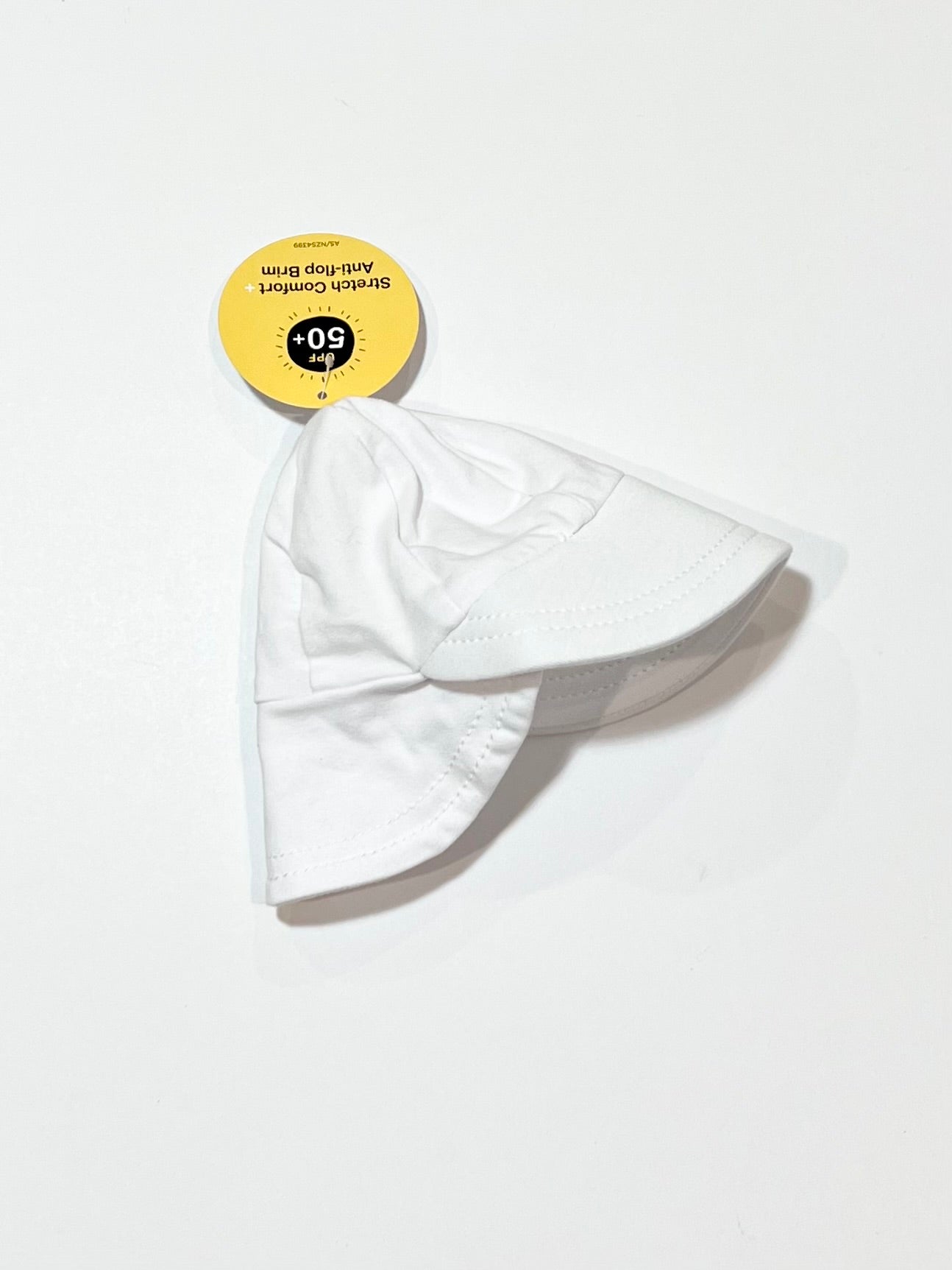 White jersey hat brand new - Size 0-3 months
