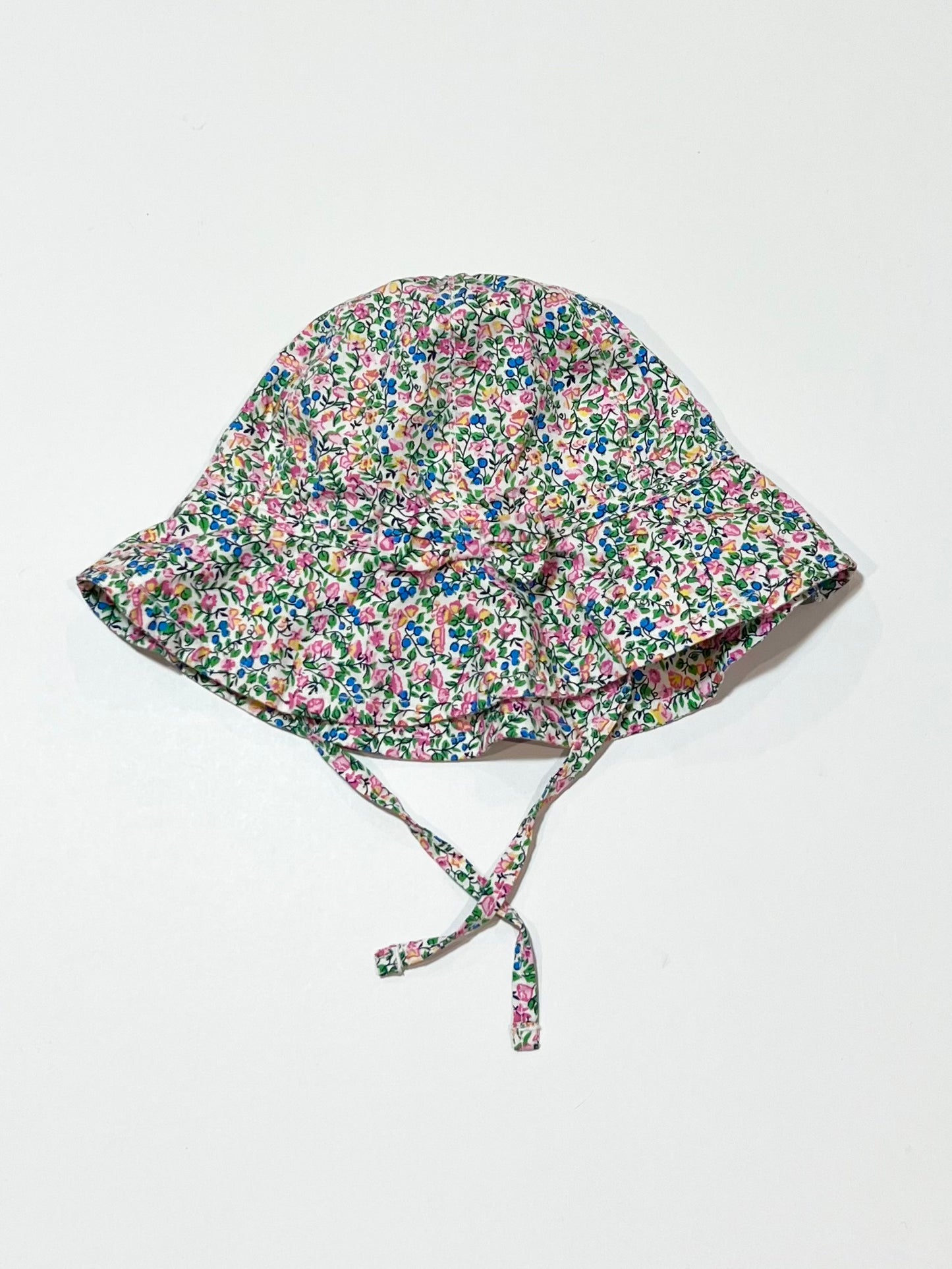 Floral sun hat - Size 6-12 months