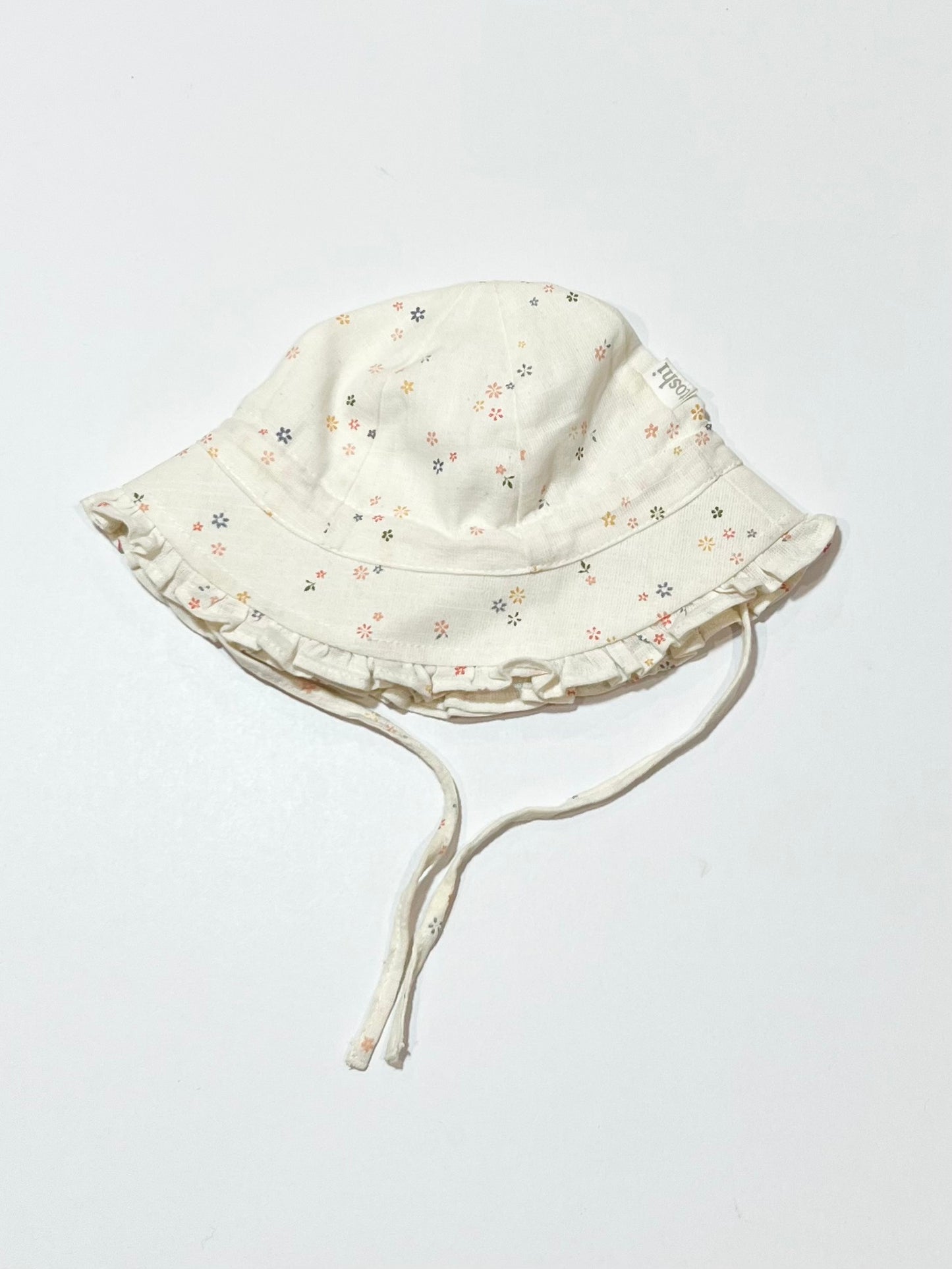 Floral sun hat - Size 0-8 months