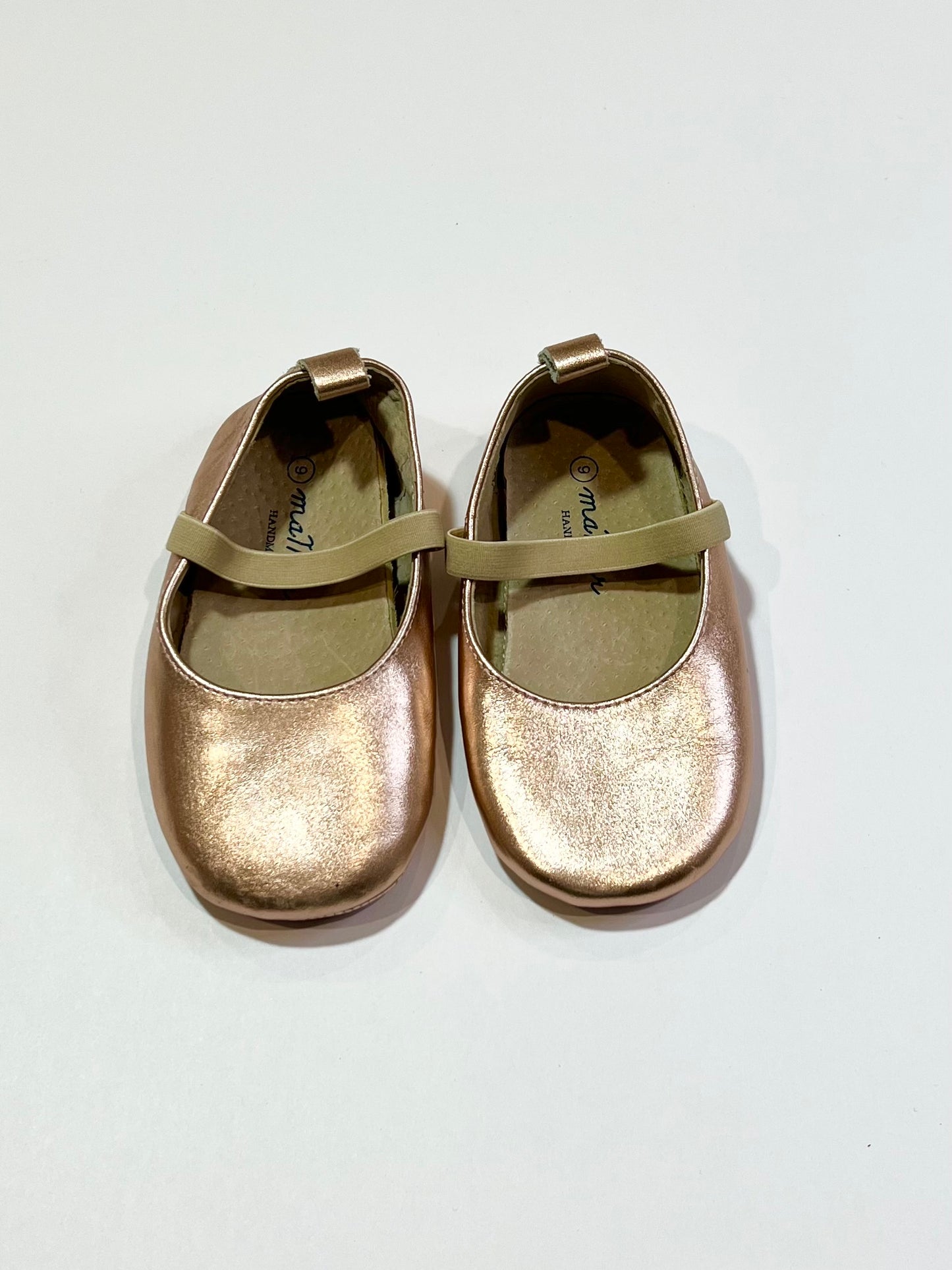 Rose gold ballet flats - Size AU9