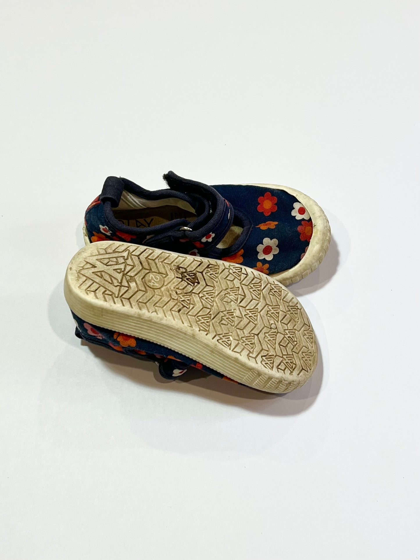 Navy floral MJ shoes - Size EU24