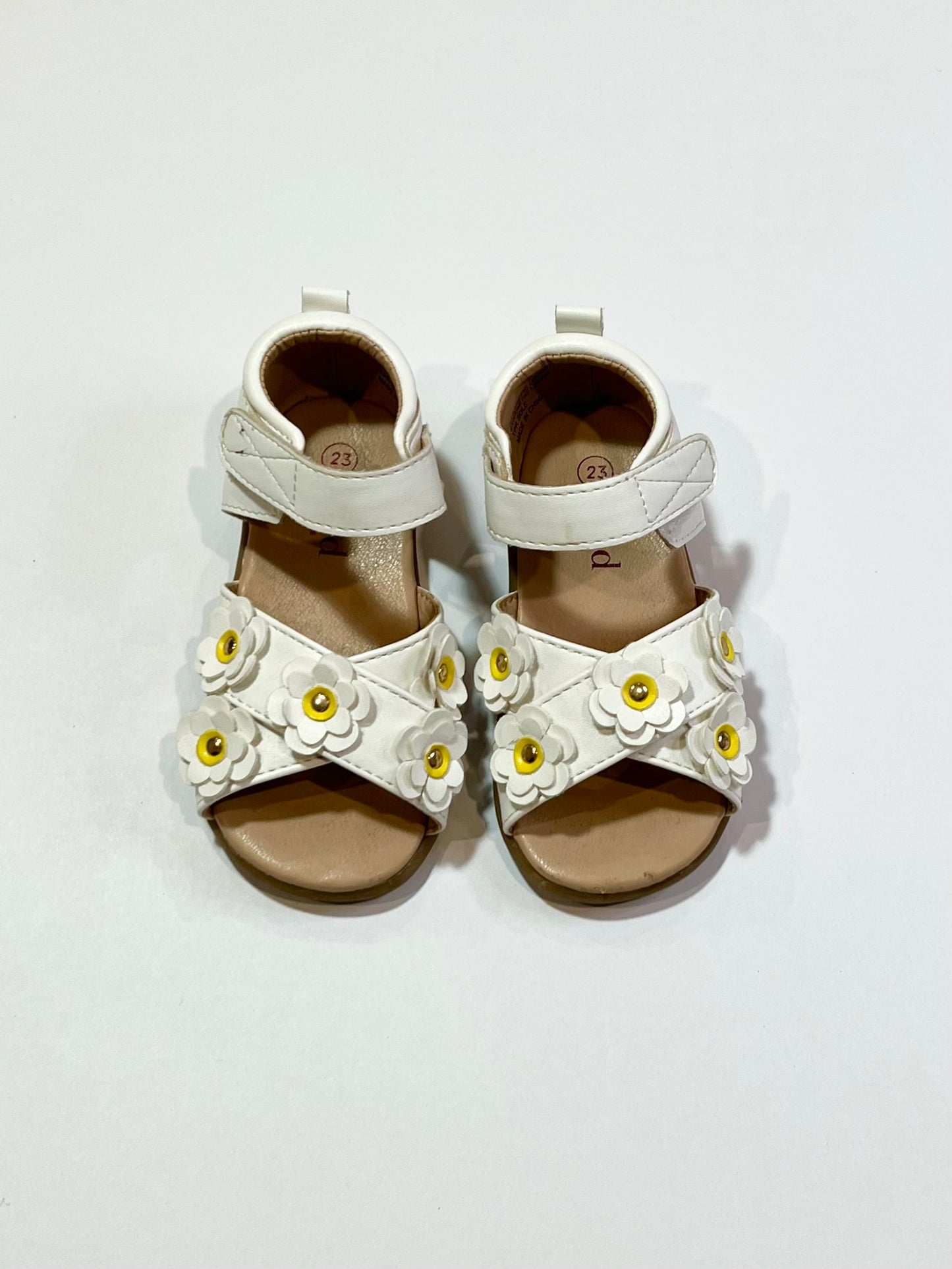 White floral sandals - Size EU23