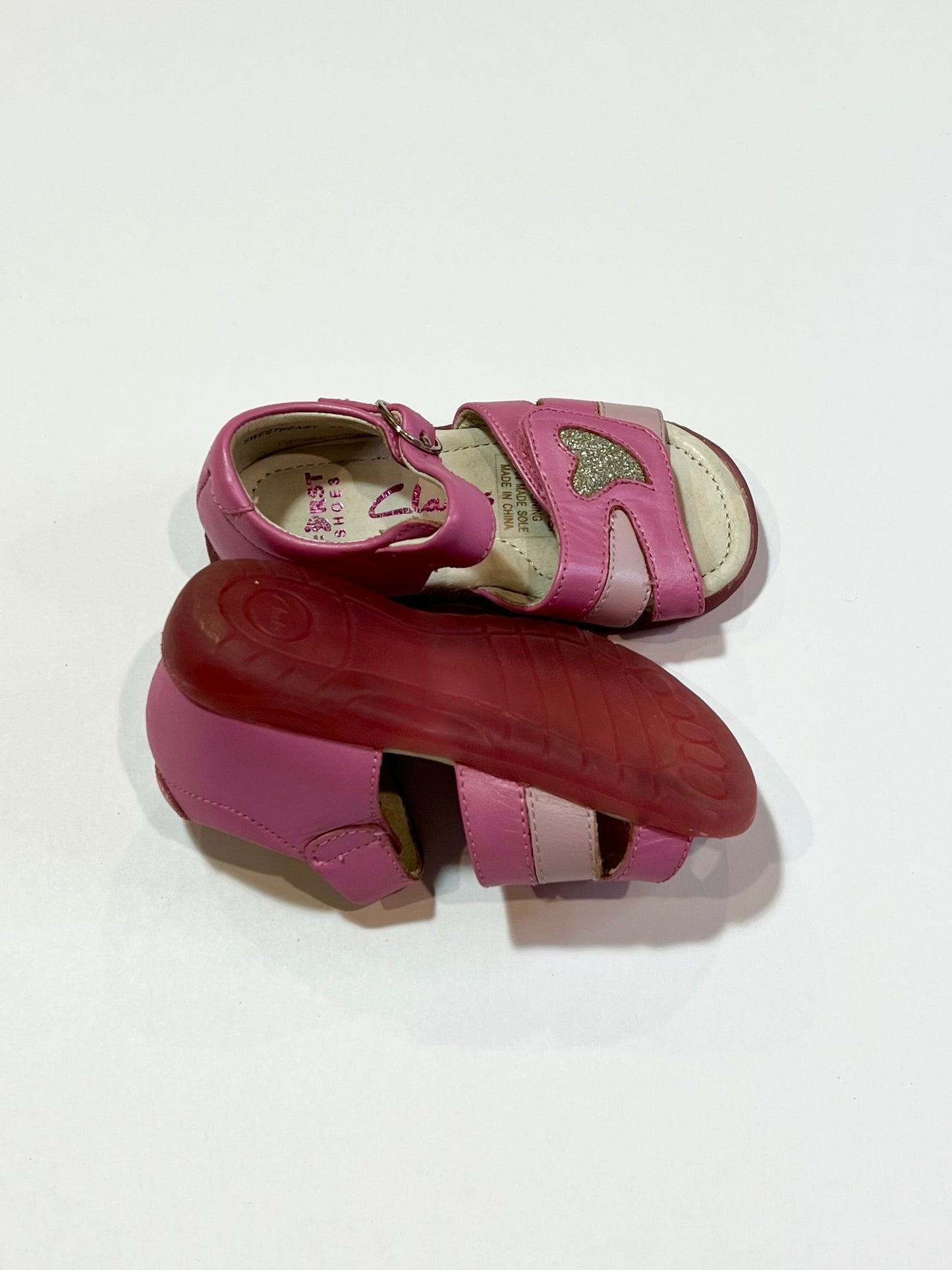 Pink sweetheart sandals - Size AU6E+