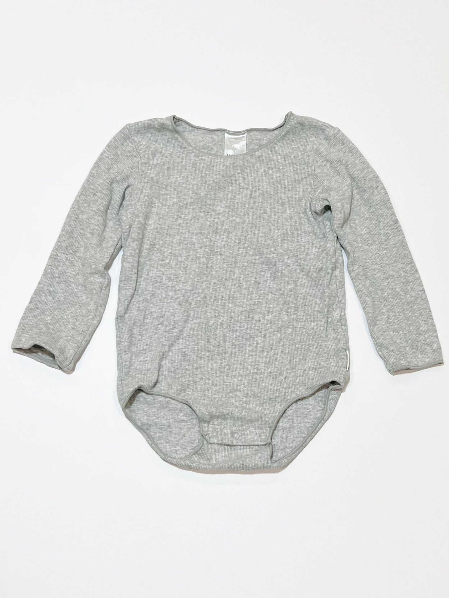 Grey ribbed bodysuit - Size 1