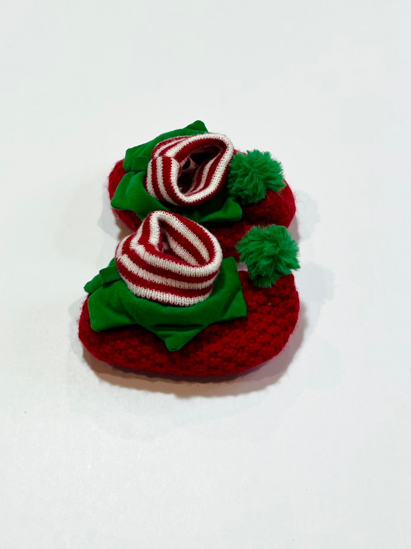 Christmas elf booties - size 0-3 months