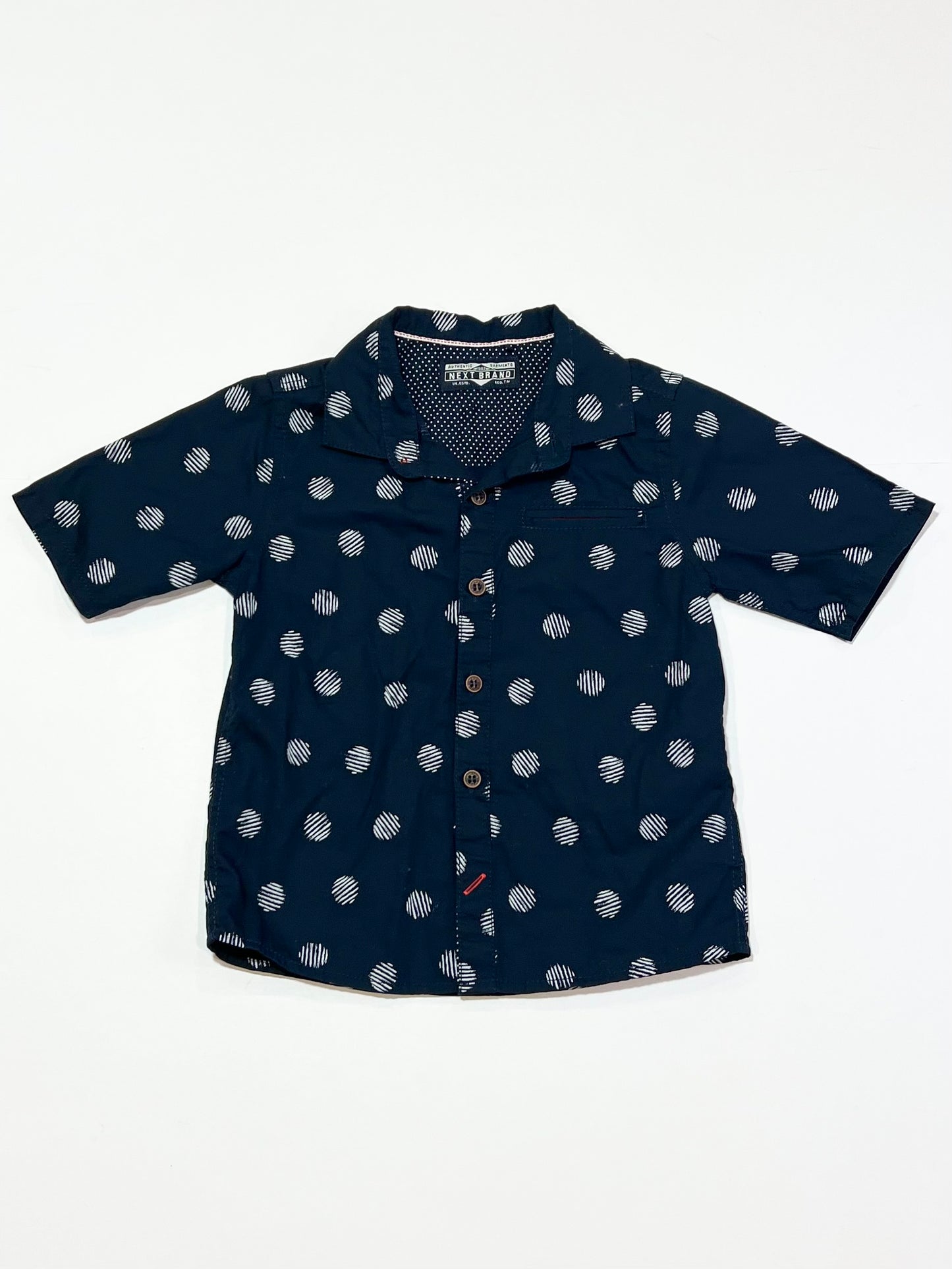 Navy circles shirt - Size 2