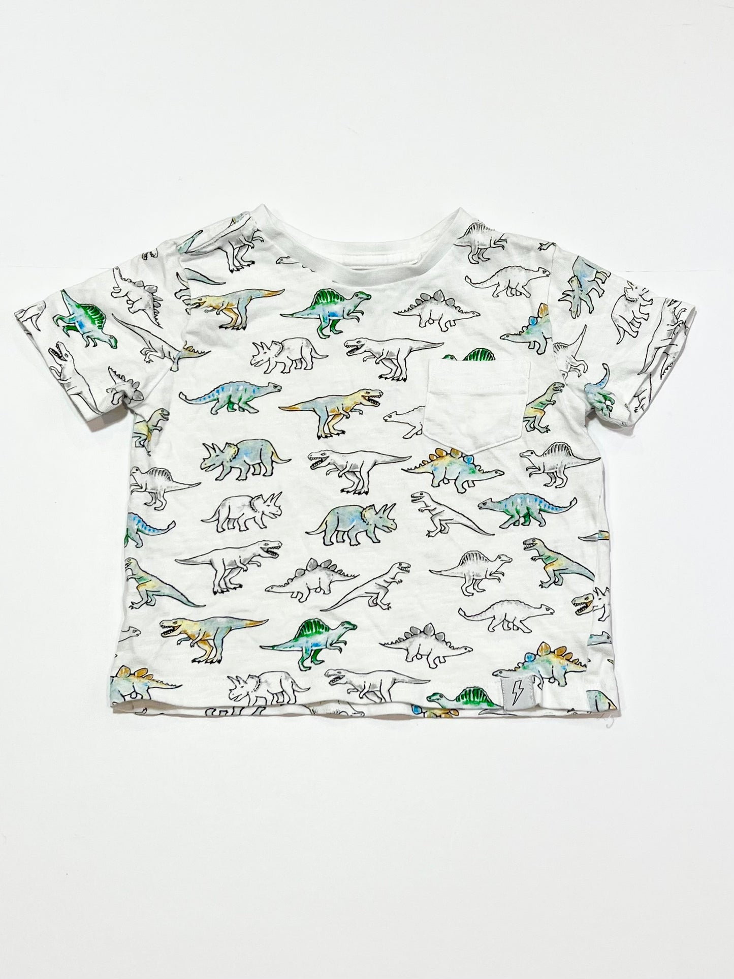 White dinos tee - Size 2