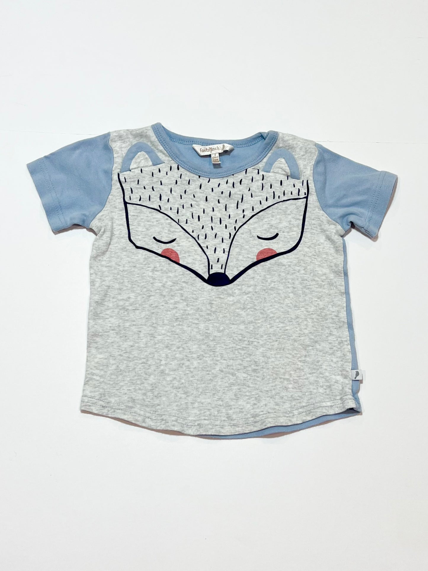 Ribbed fox tee - Size 2