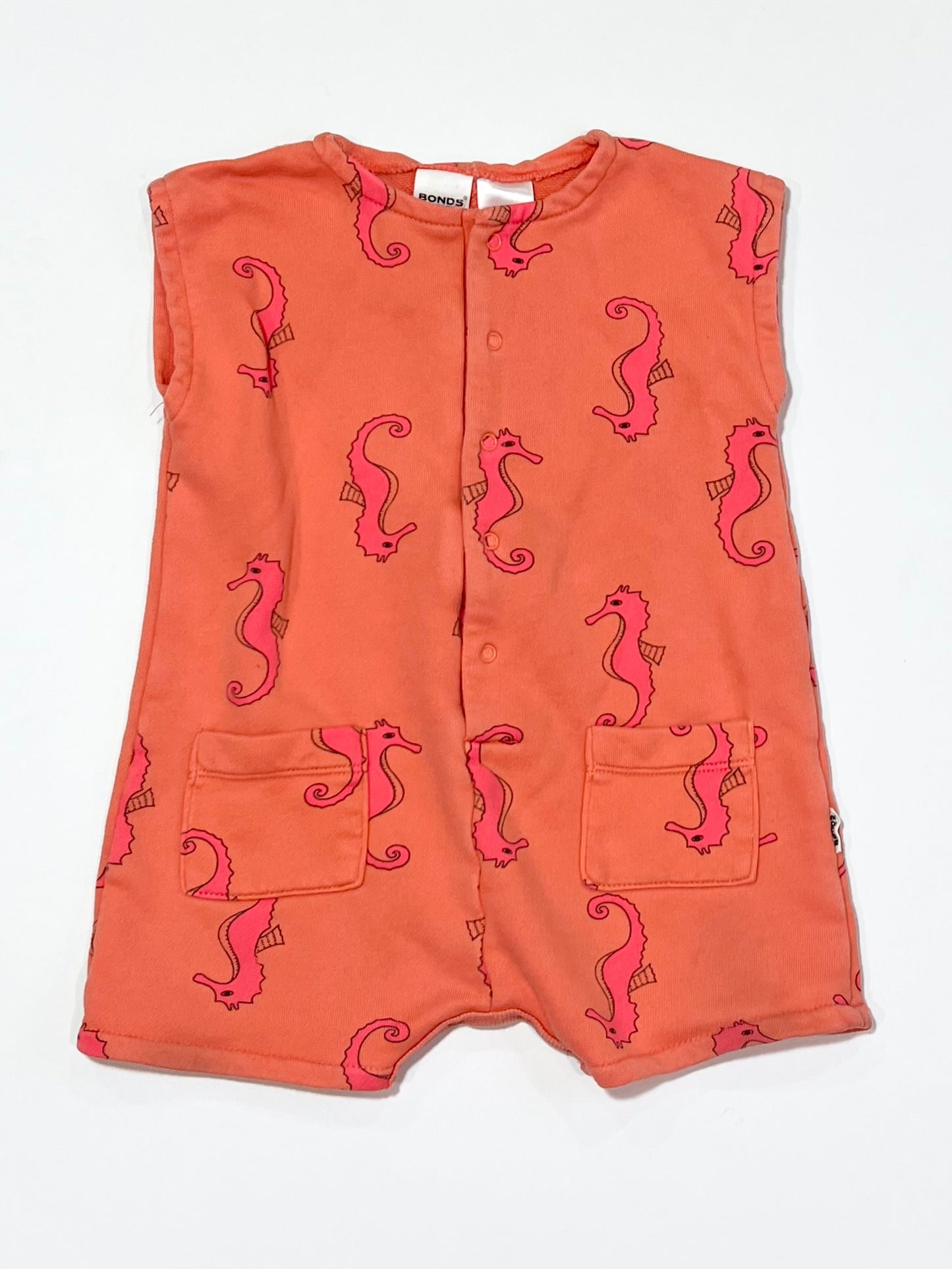 Seahorse terry romper - Size 00