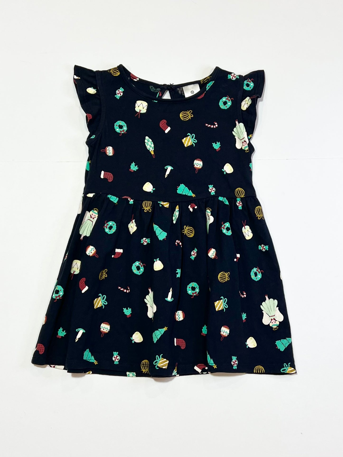Christmas jersey dress - Size 2