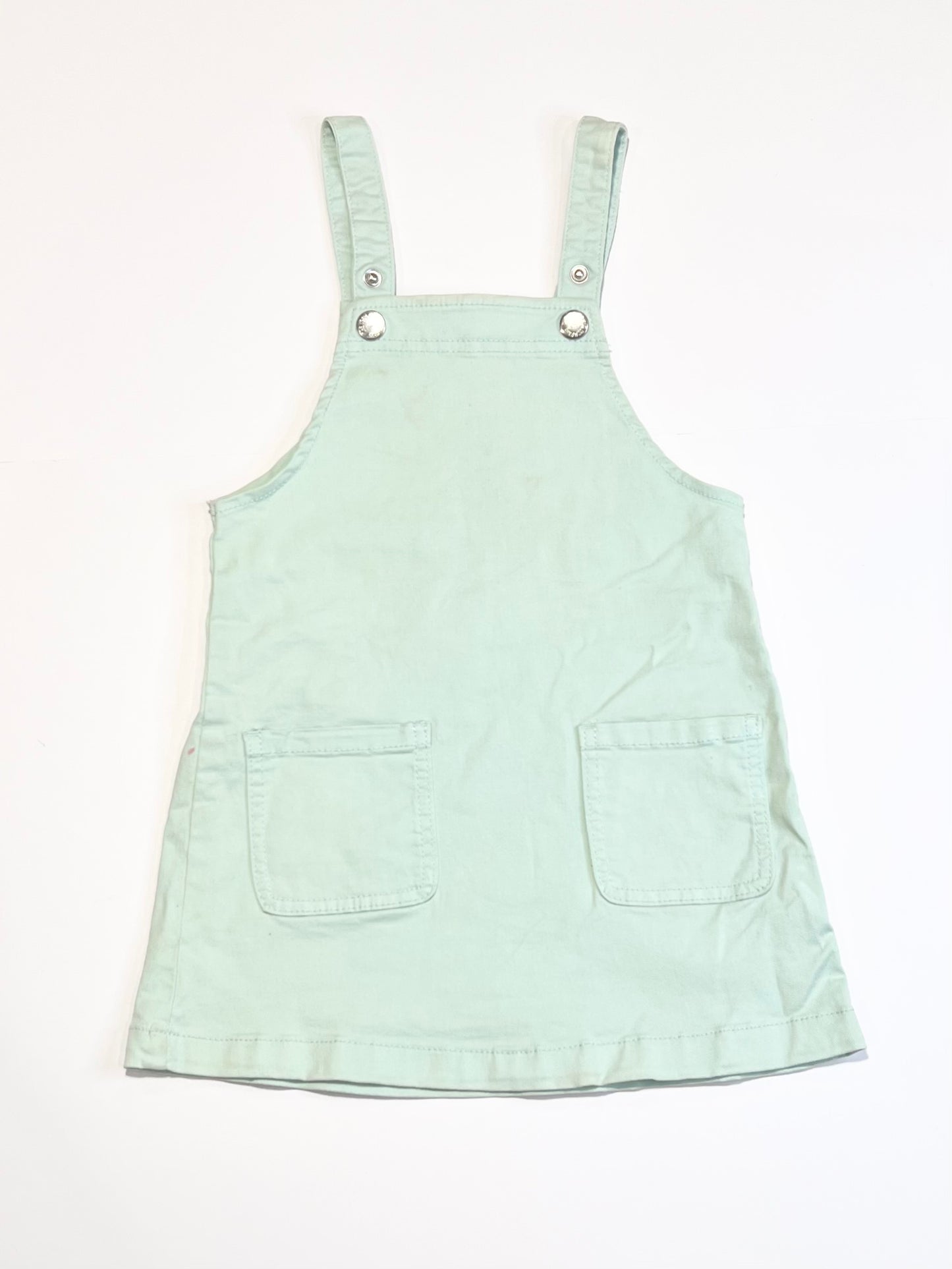 Green pinafore - Size 5