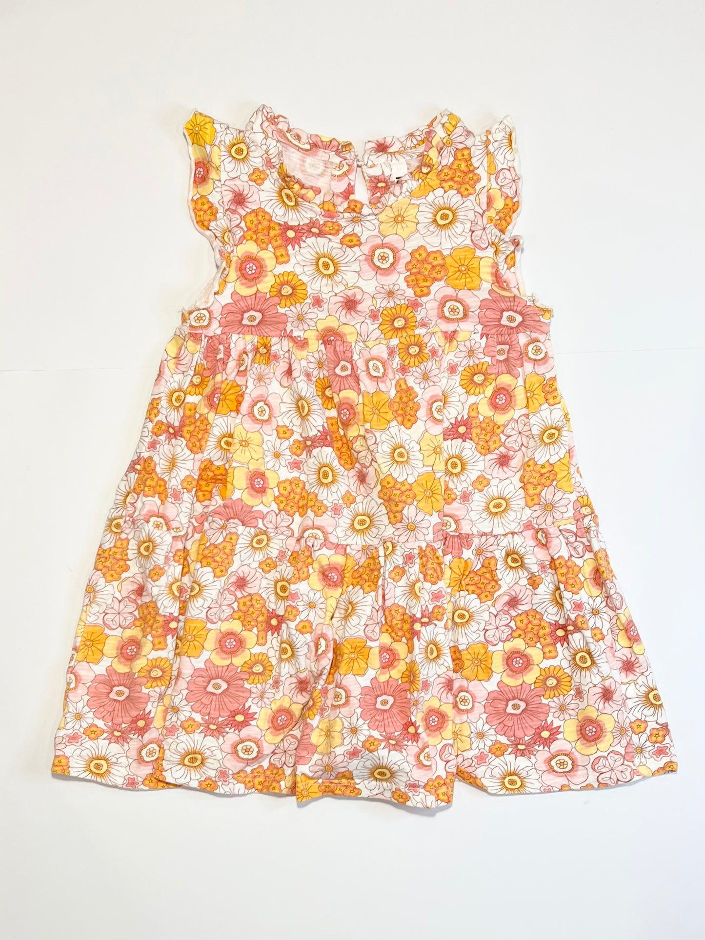 Floral jersey dress - Size 5