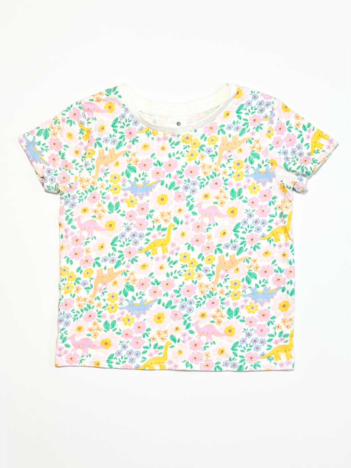 Floral dinos tee - Size 3