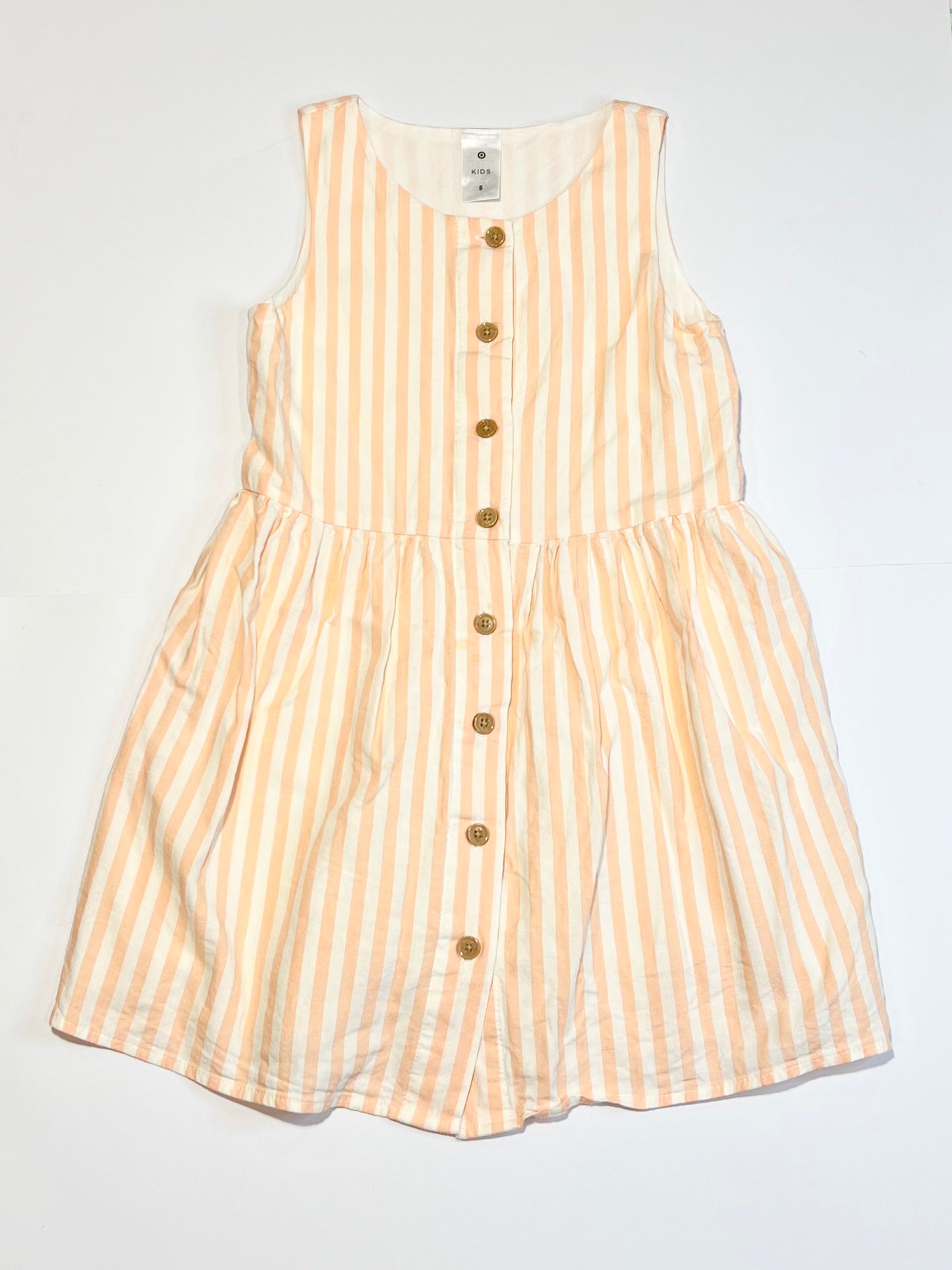 Striped button dress - Size 5