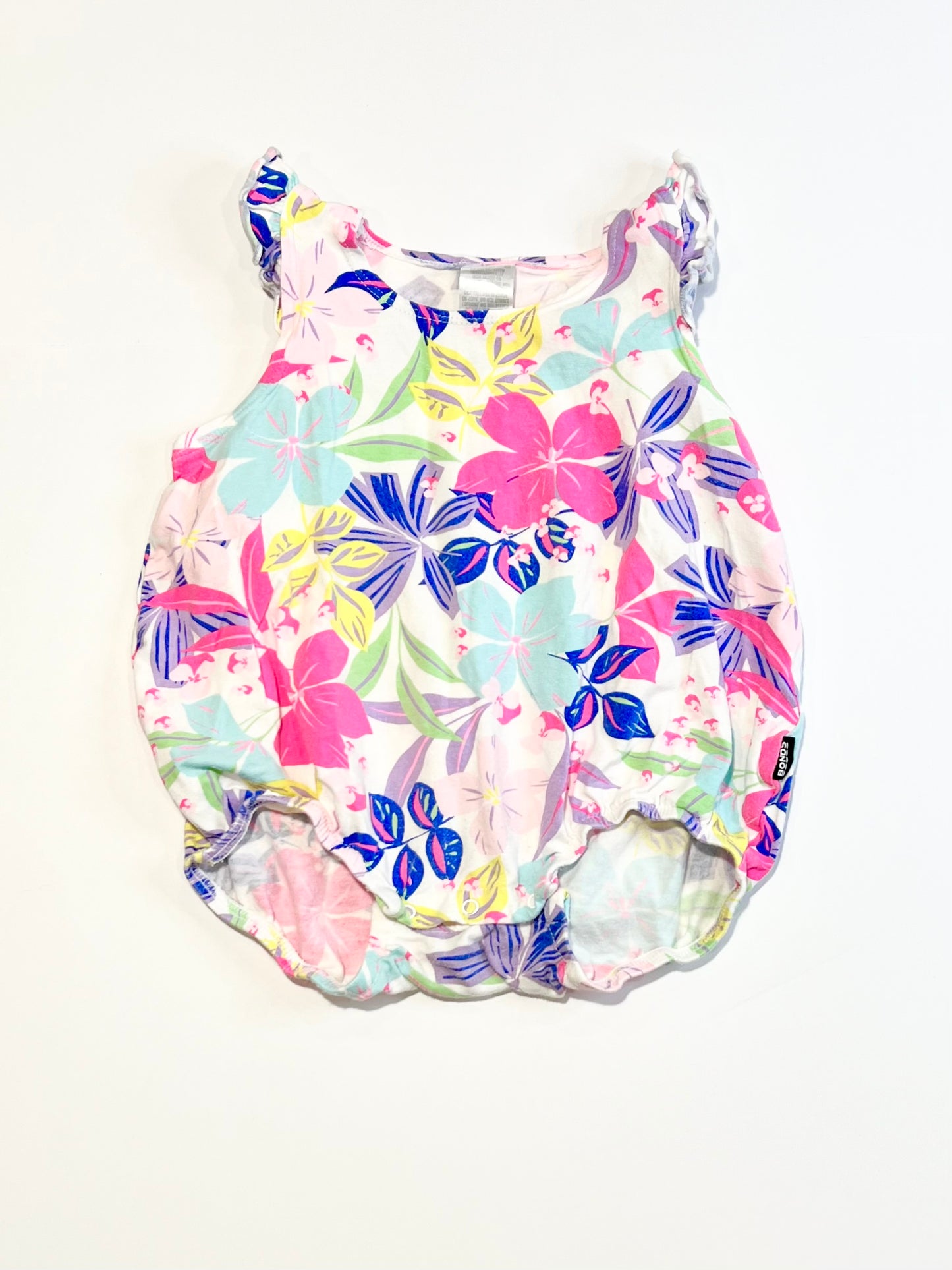 Floral bubble romper - Size 1