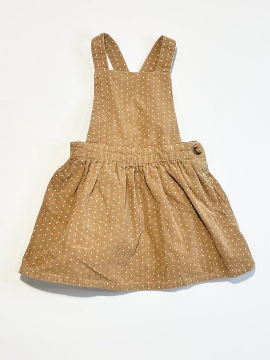 Corduroy pinafore - Size 1