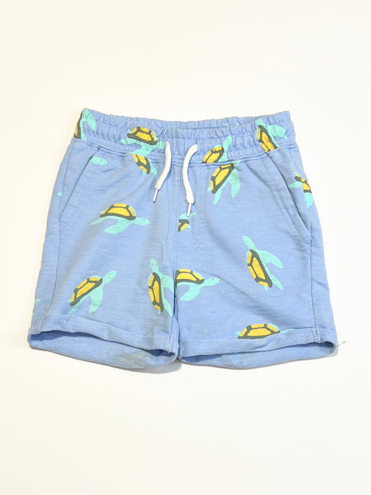 Blue turtles shorts - Size 4