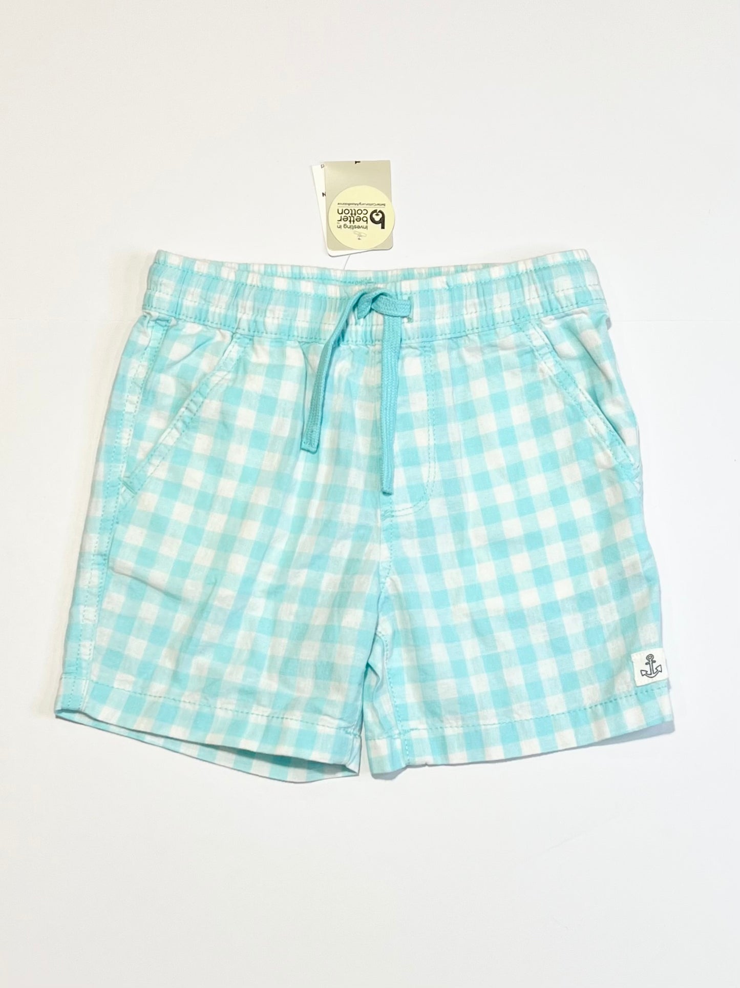 Woven gingham shorts brand new - Size 4
