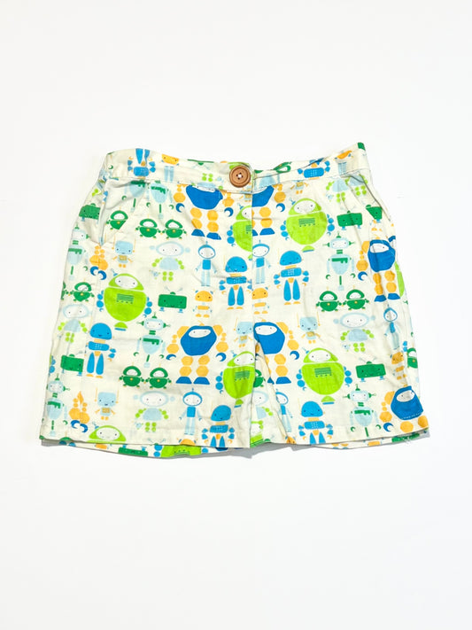 Cotton robots shorts - Size 4