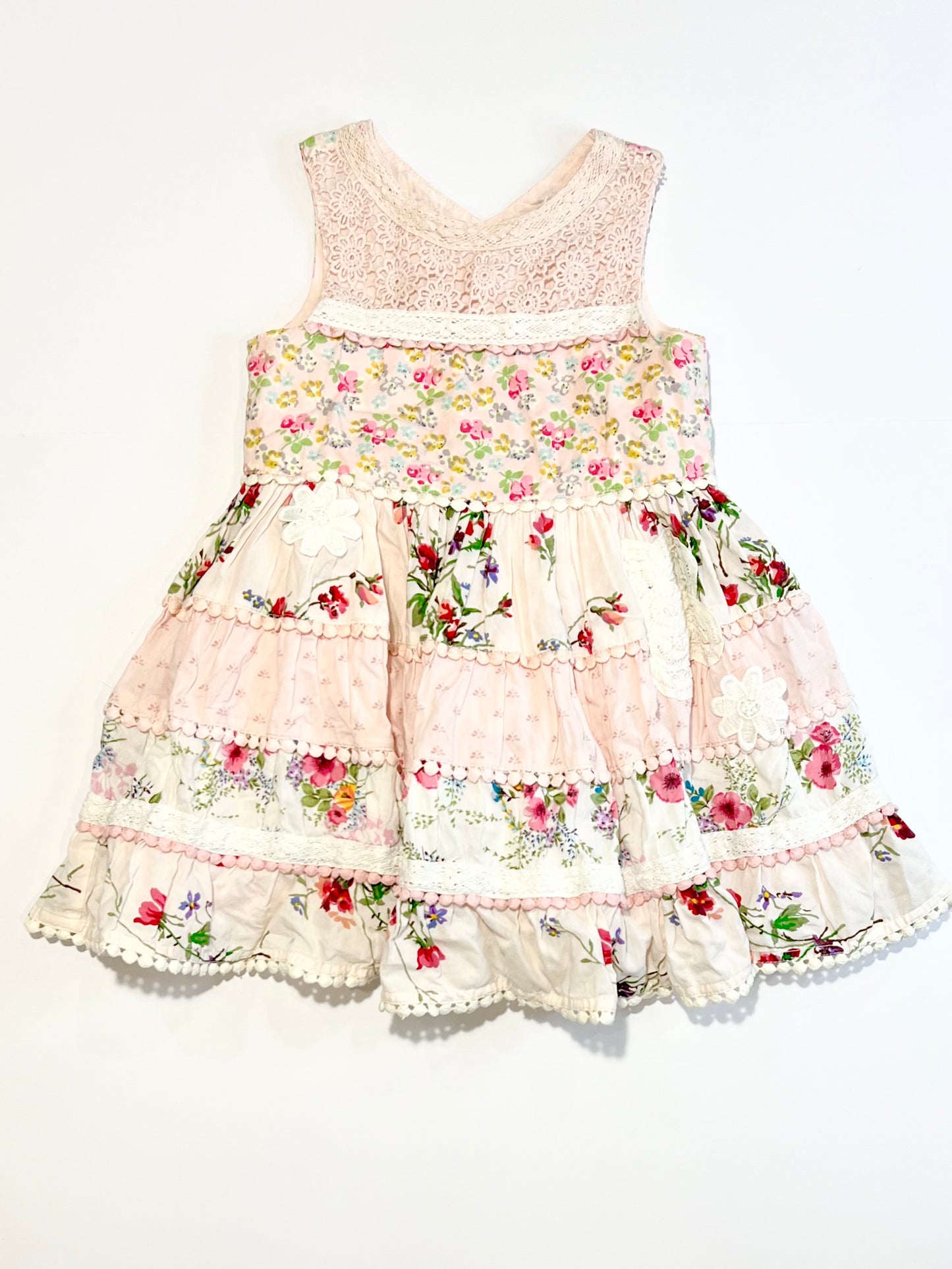 Pink tiered dress - Size 1