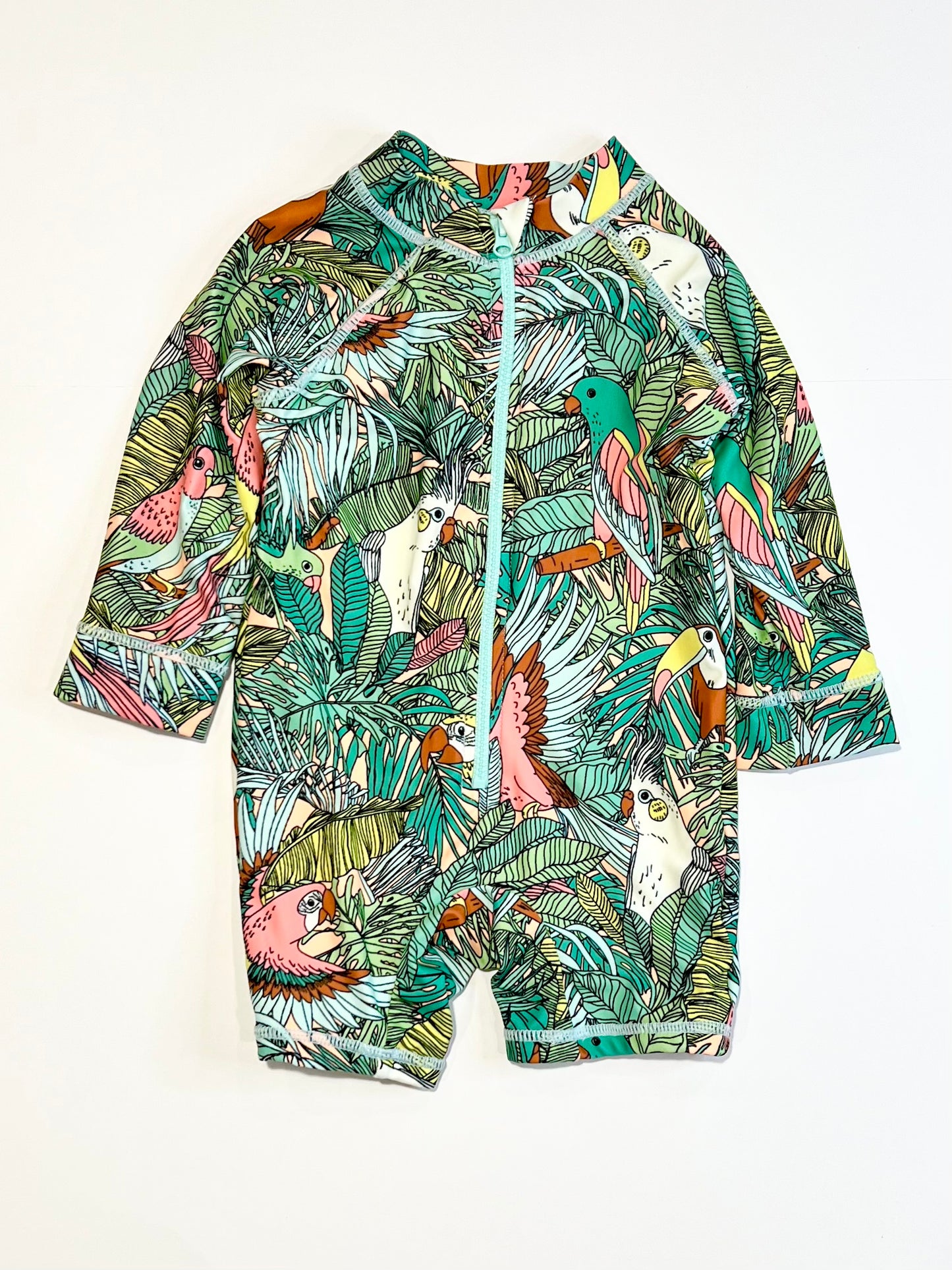 Leafy birds swimsuit - Size 0