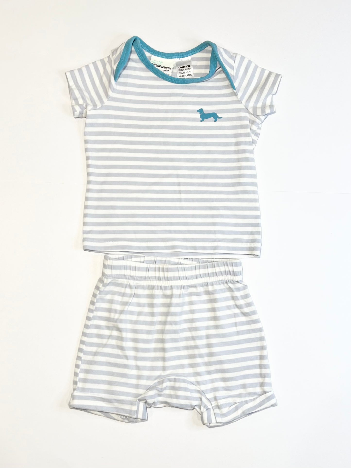 Striped jersey pyjamas - Size 0