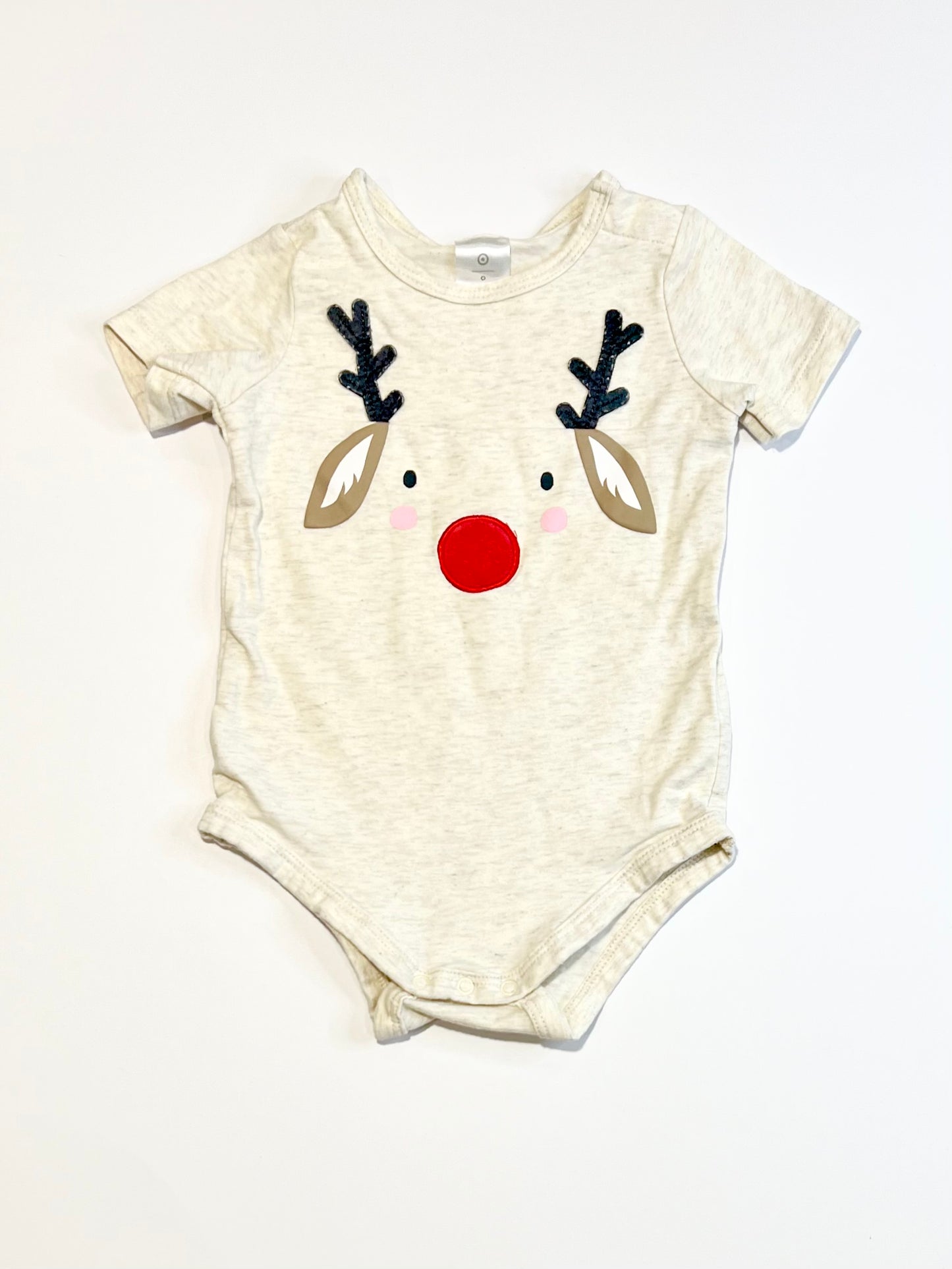 Christmas Rudolph bodysuit - Size 0