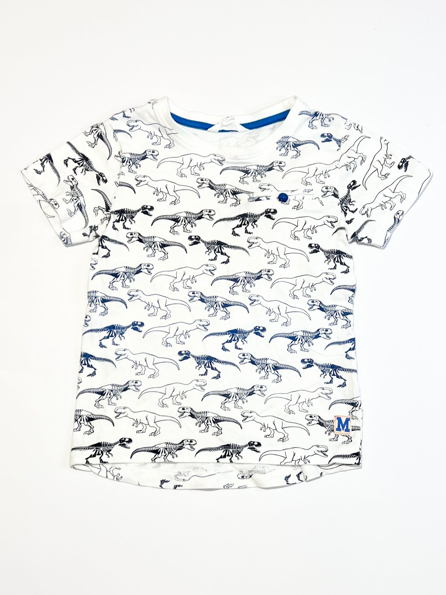 White dinos tee - Size 4