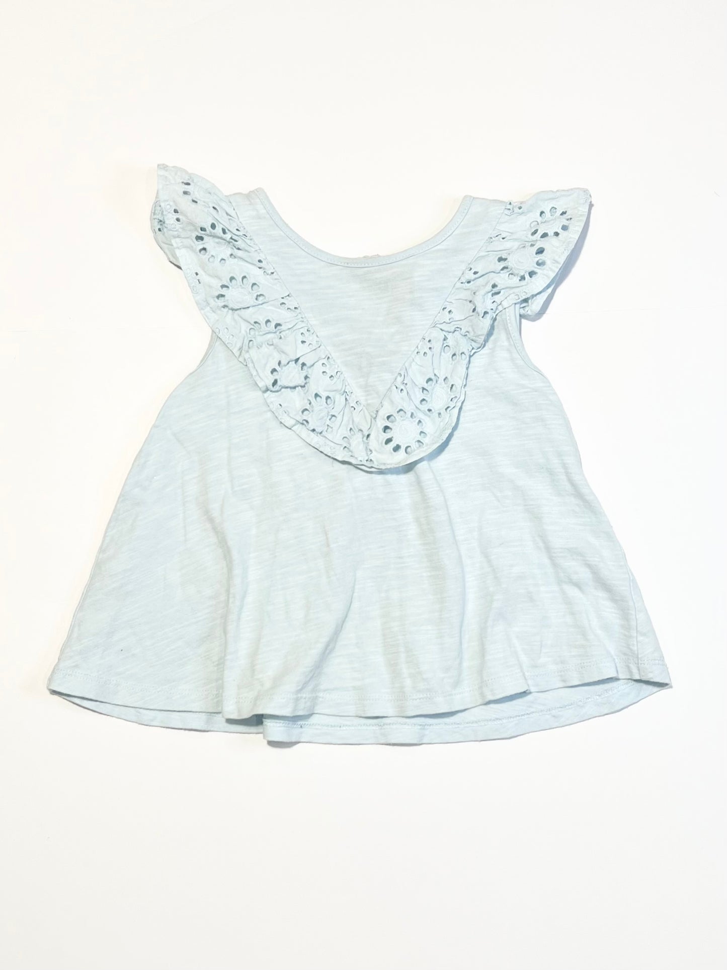 Blue ruffle tank - Size 5