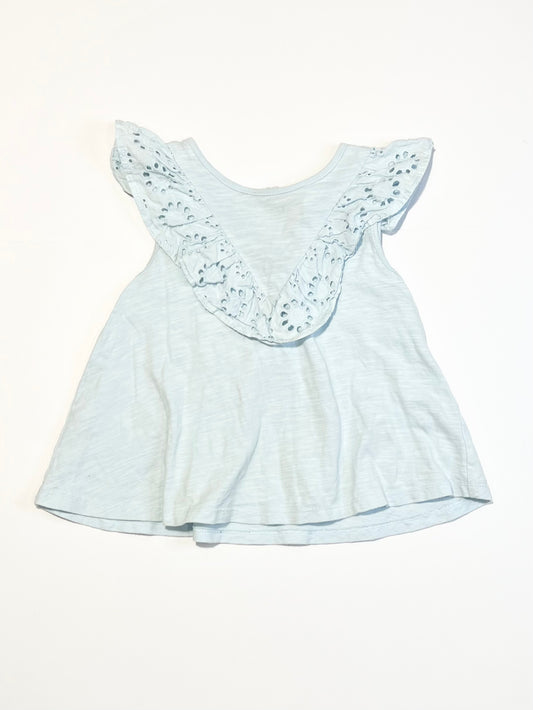 Blue ruffle tank - Size 5