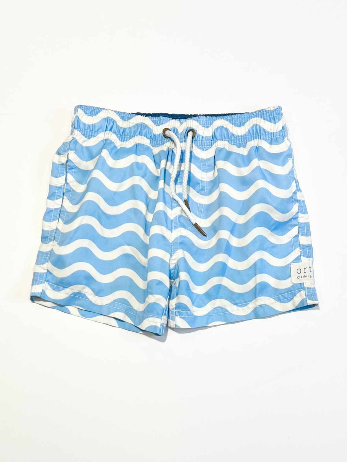 Blue wavy boardies - Size 4