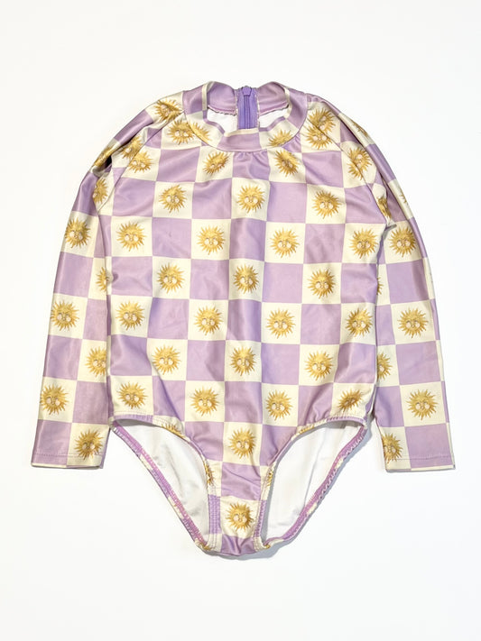 Checkered sun surf suit - Size 4