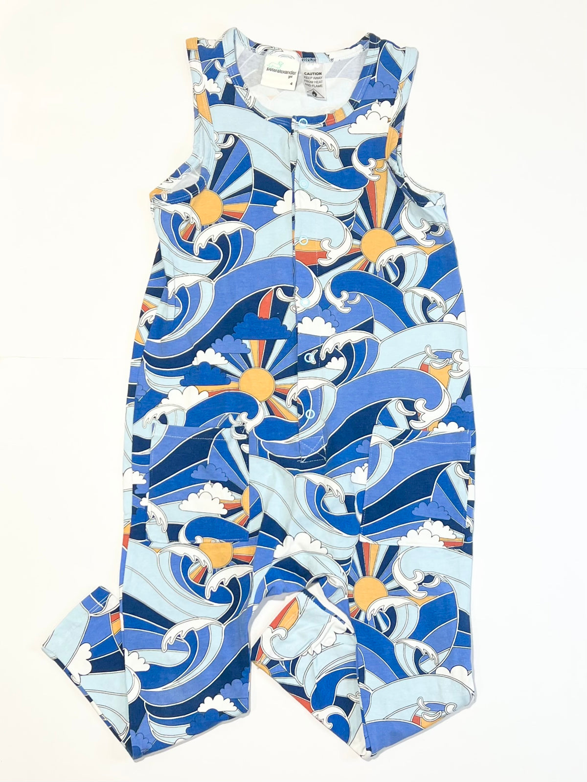 Blue waves romper - Size 4