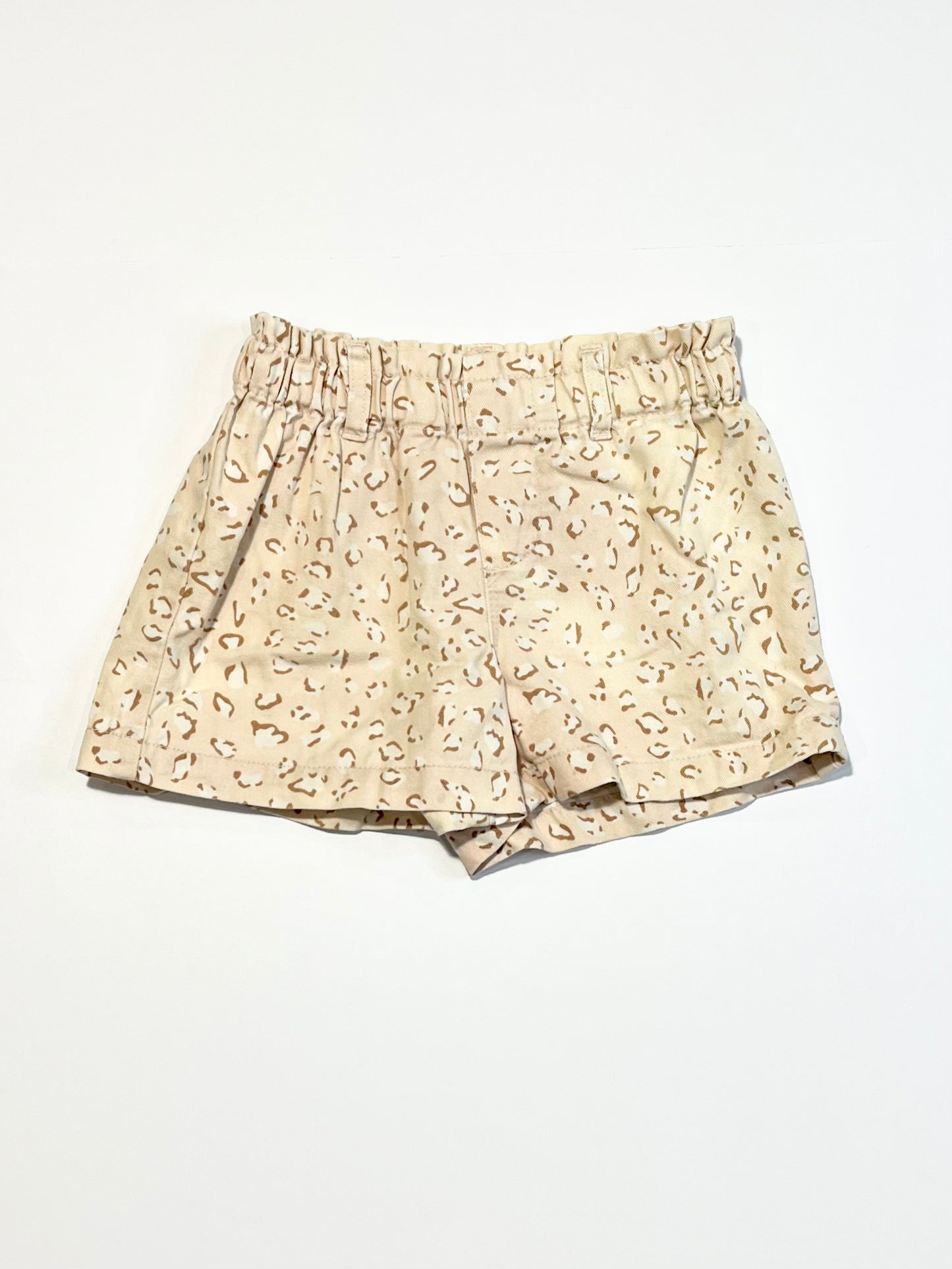 Animal print woven shorts - Size 4