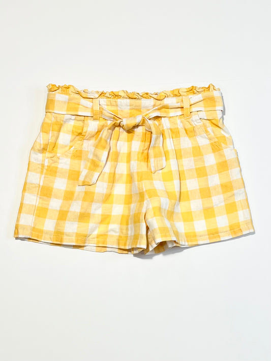 Gingham woven shorts - Size 4
