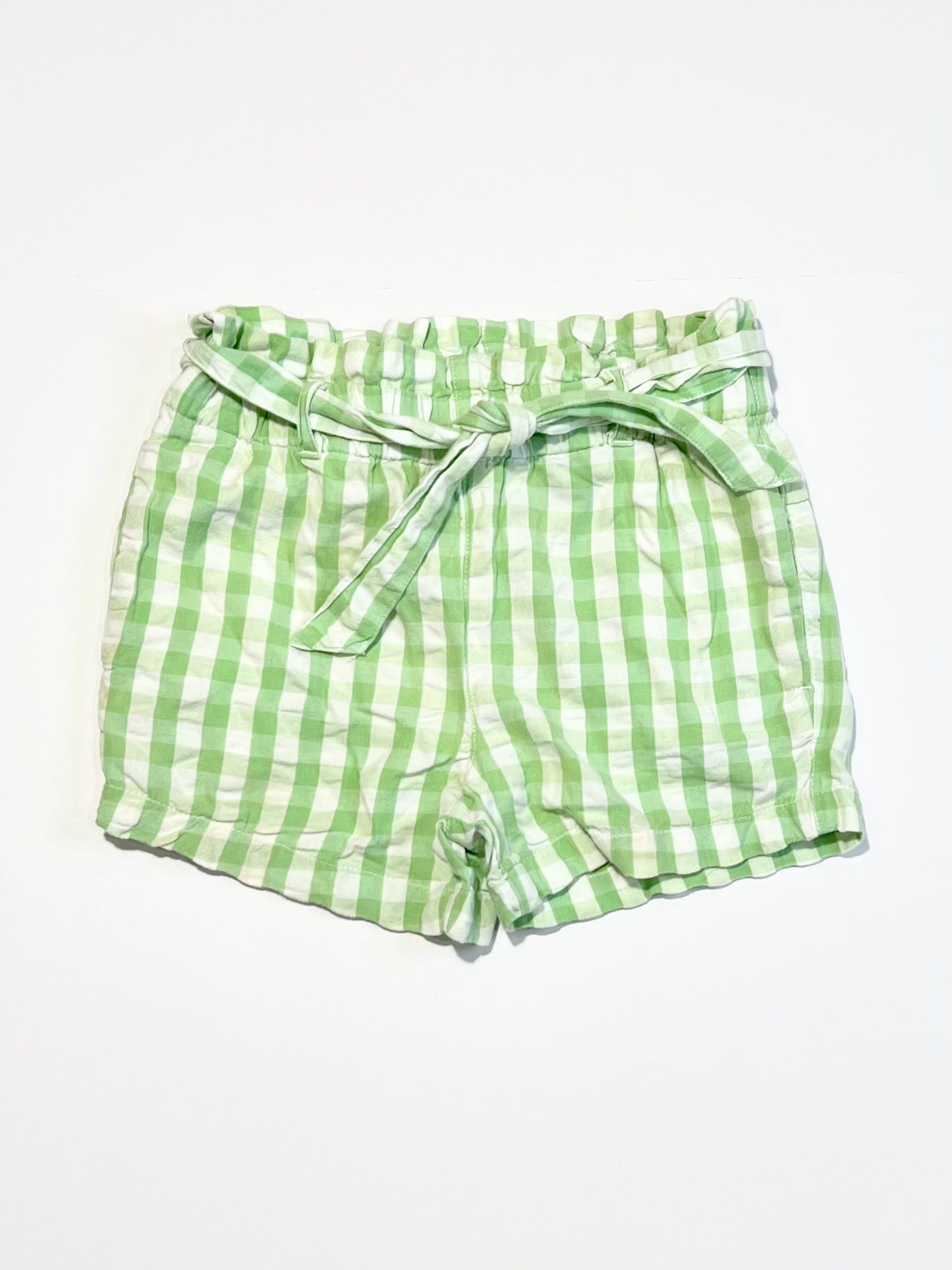 Gingham woven shorts - Size 4