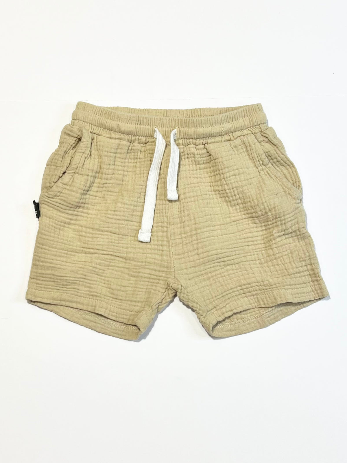 Tan muslin shorts - Size 4