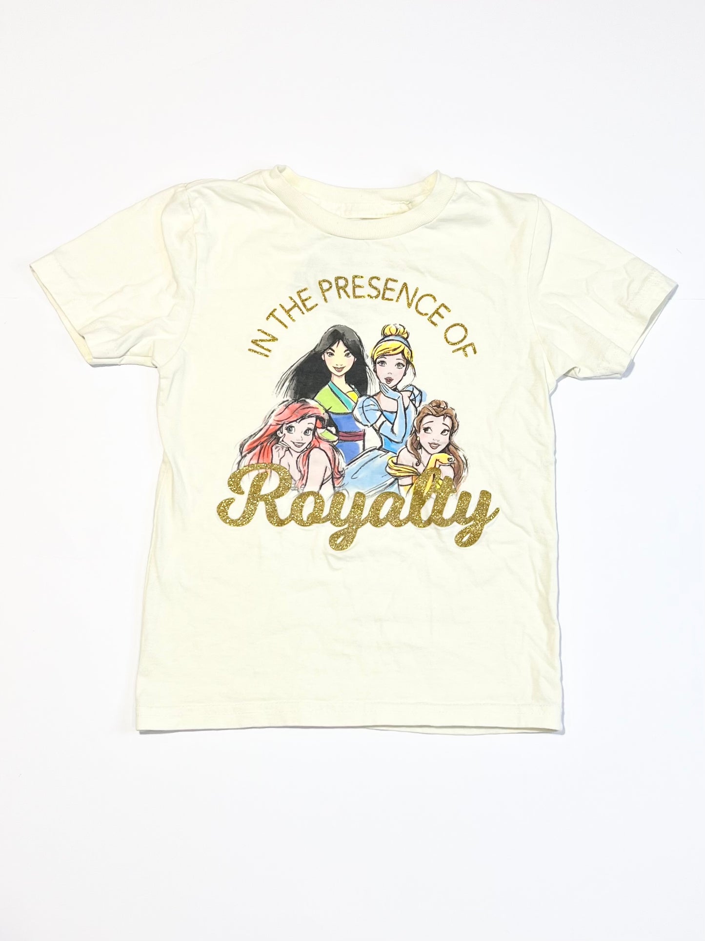 Glitter royalty tee - Size 4