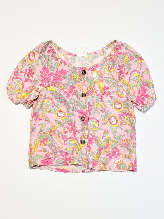 Floral woven top - Size 4
