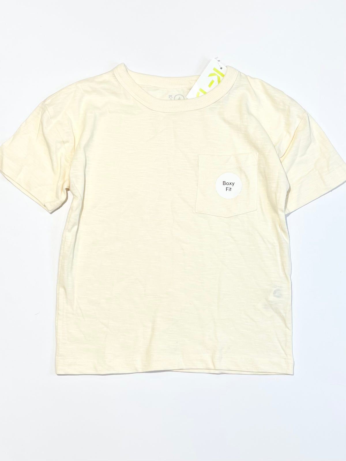 Cream pocket tee brand new - Size 4