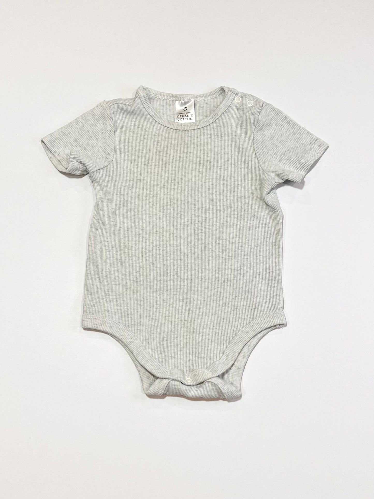 Grey ribbed bodysuit - Size 1