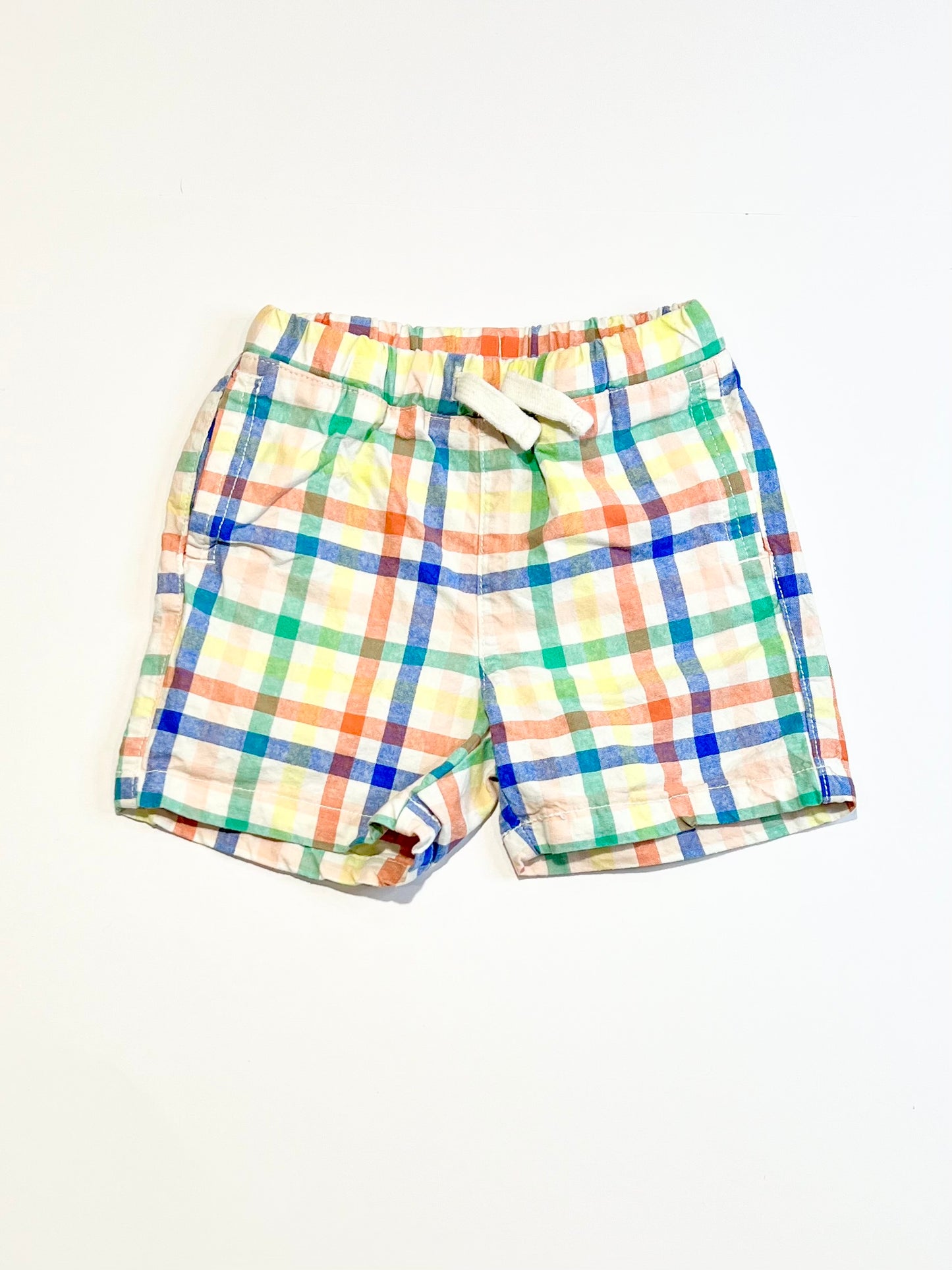Woven checkered shorts - Size 0