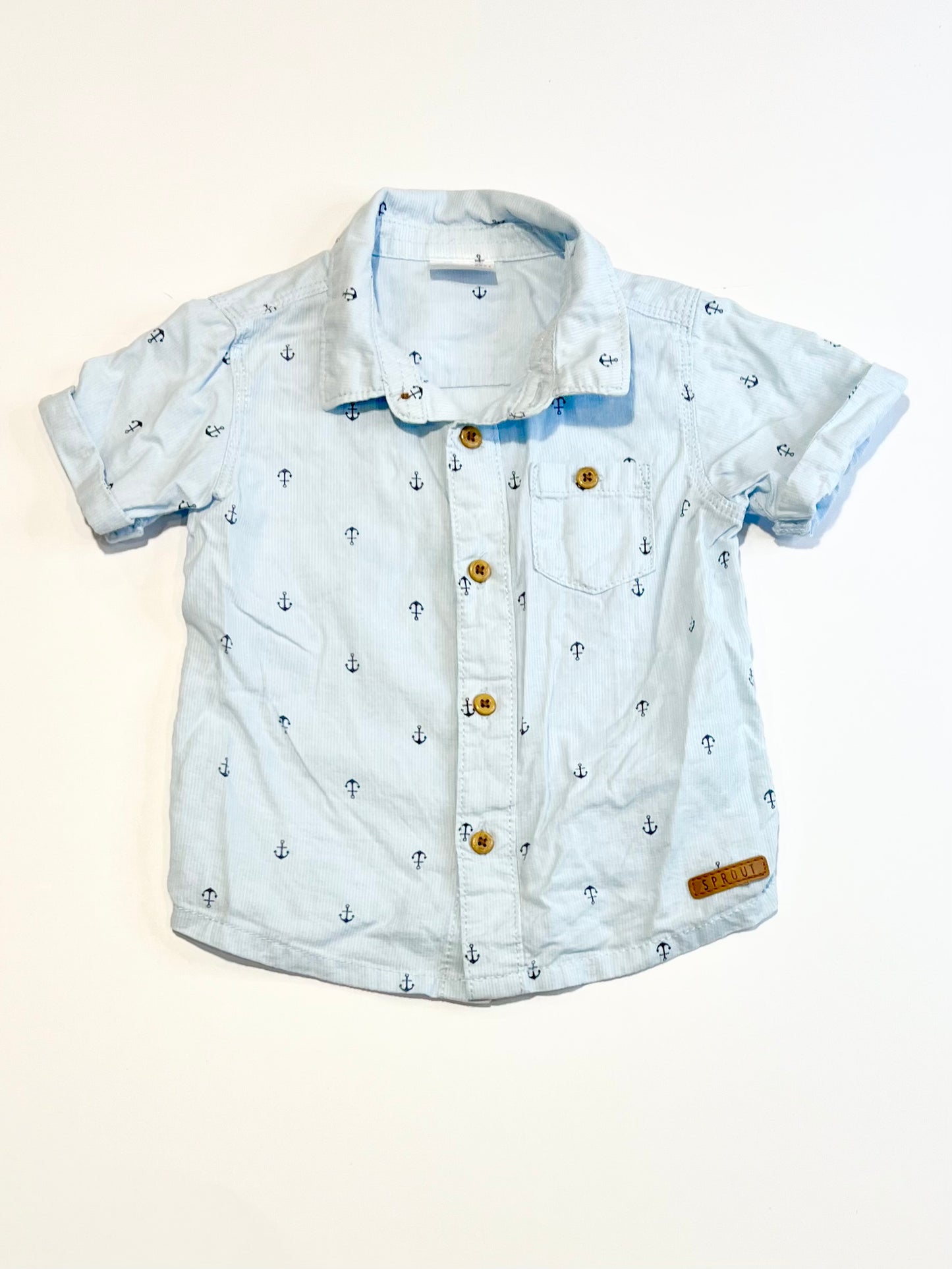 Blue anchors shirt - Size 0