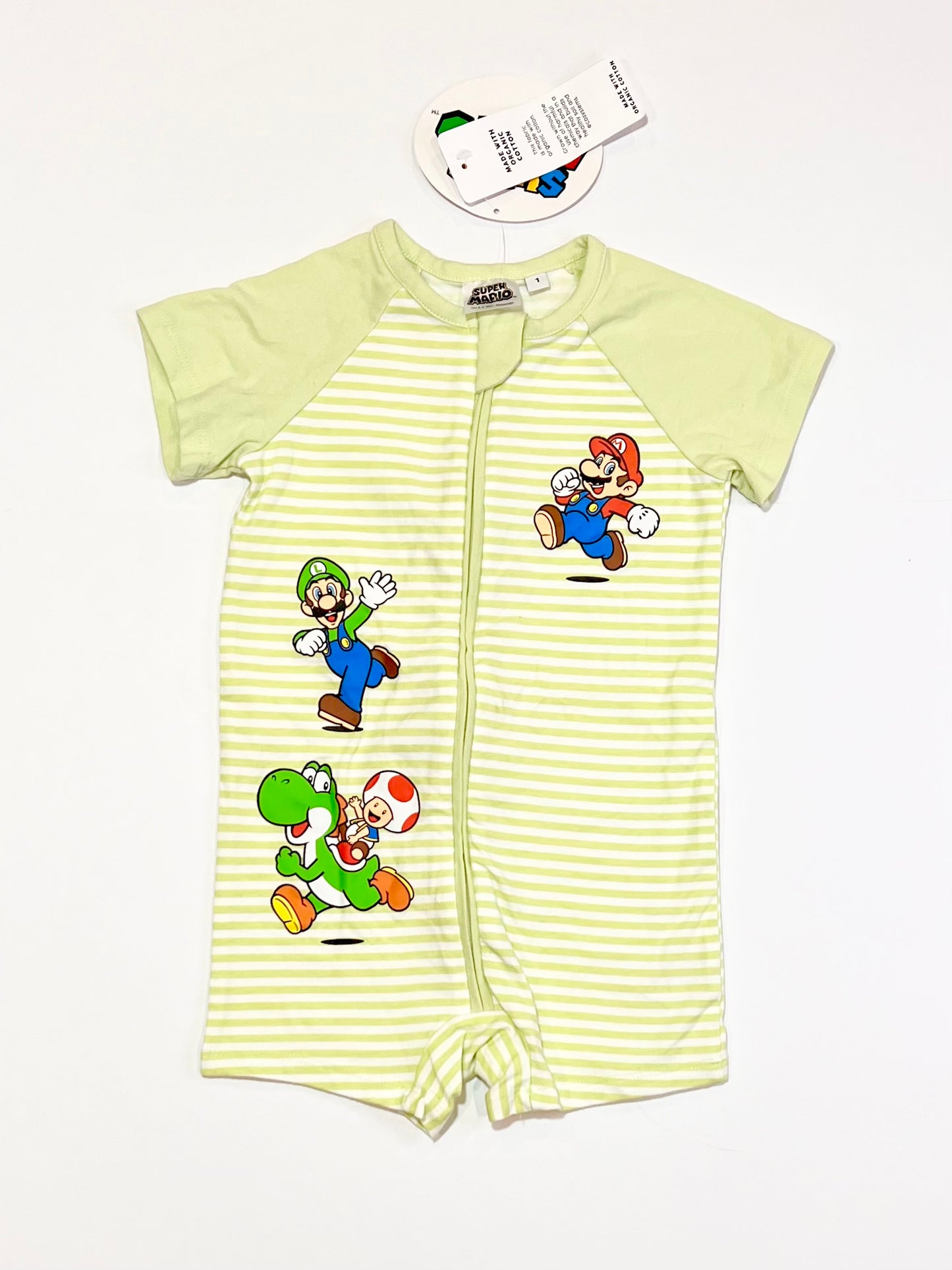Mario zip romper brand new - Size 1