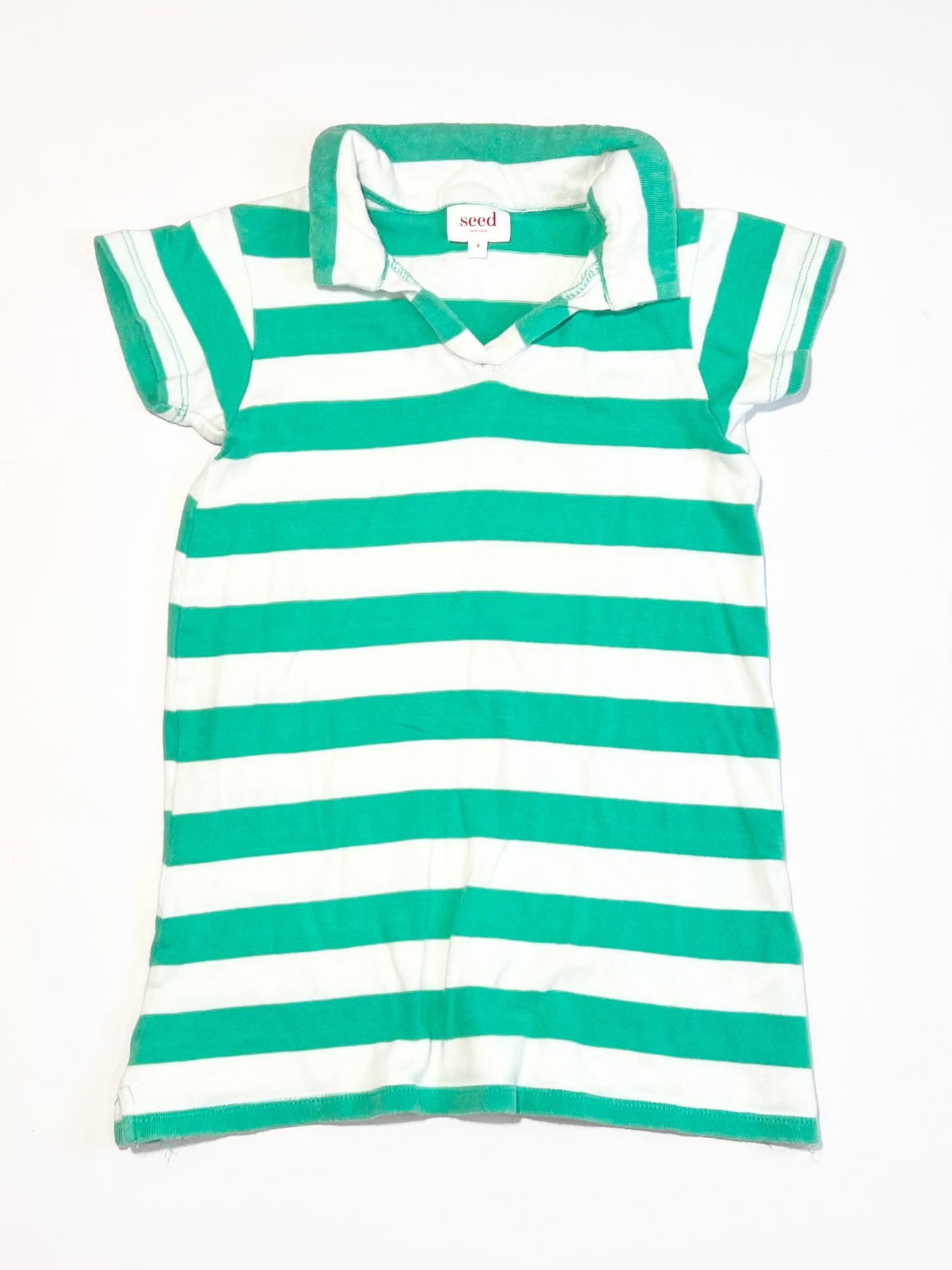 Striped jersey dress - Size 4