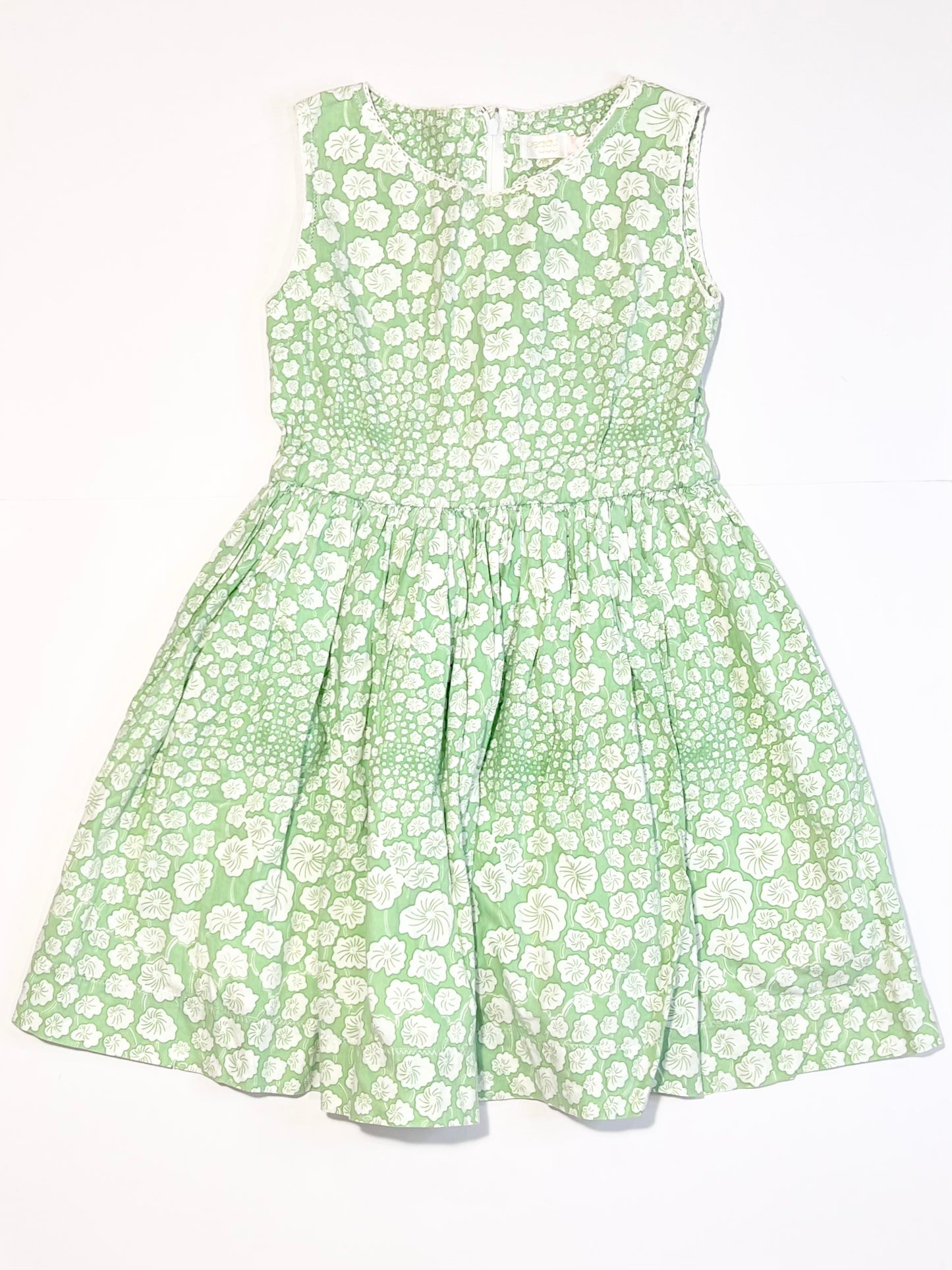Green floral dress - Size 4