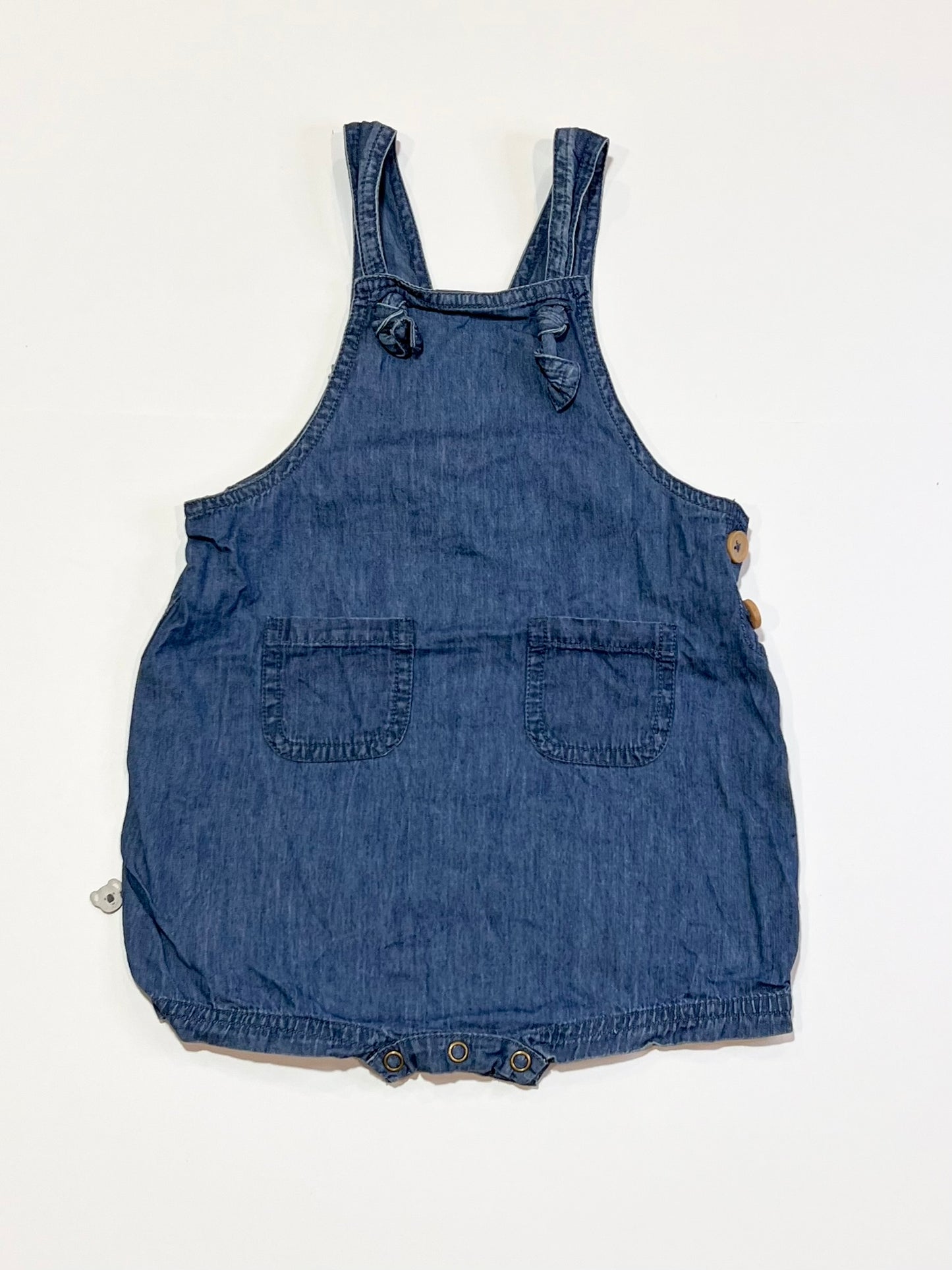 Blue chambray overalls - Size 1