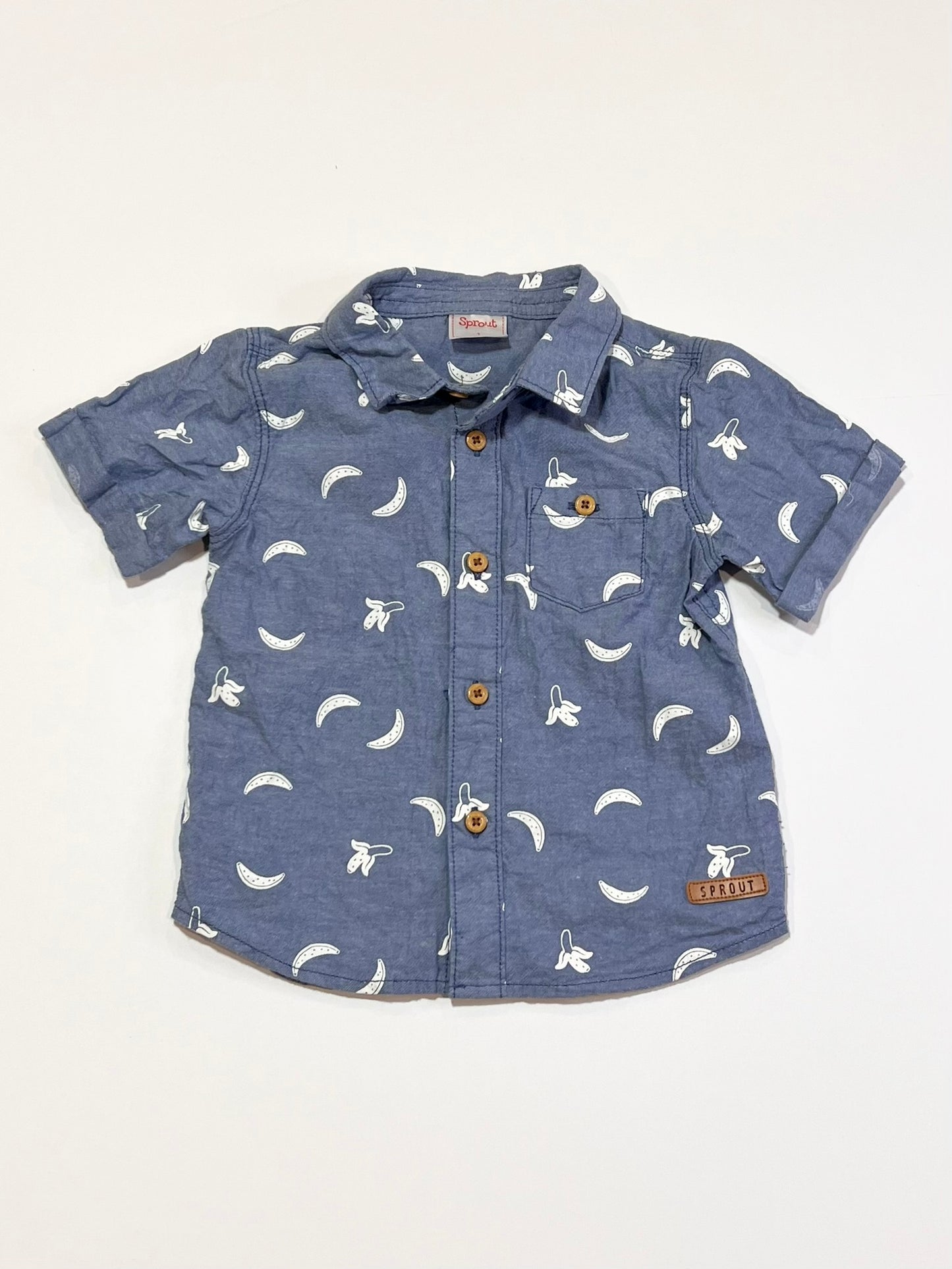 Blue bananas shirt - Size 1