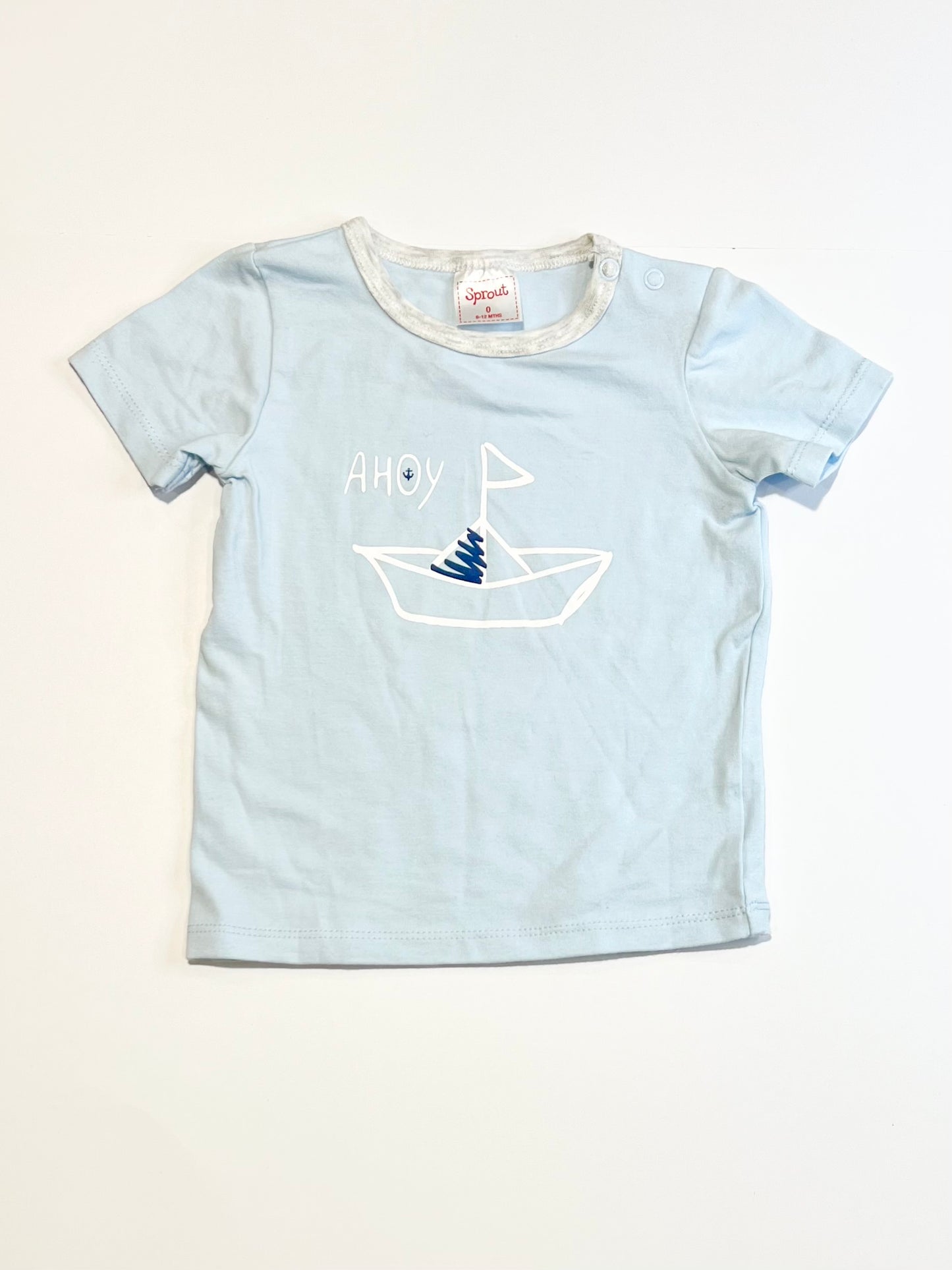 Blue sailboat tee - Size 0