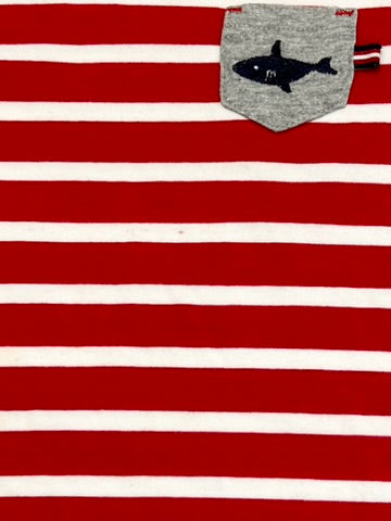 Striped shark tee - Size 1